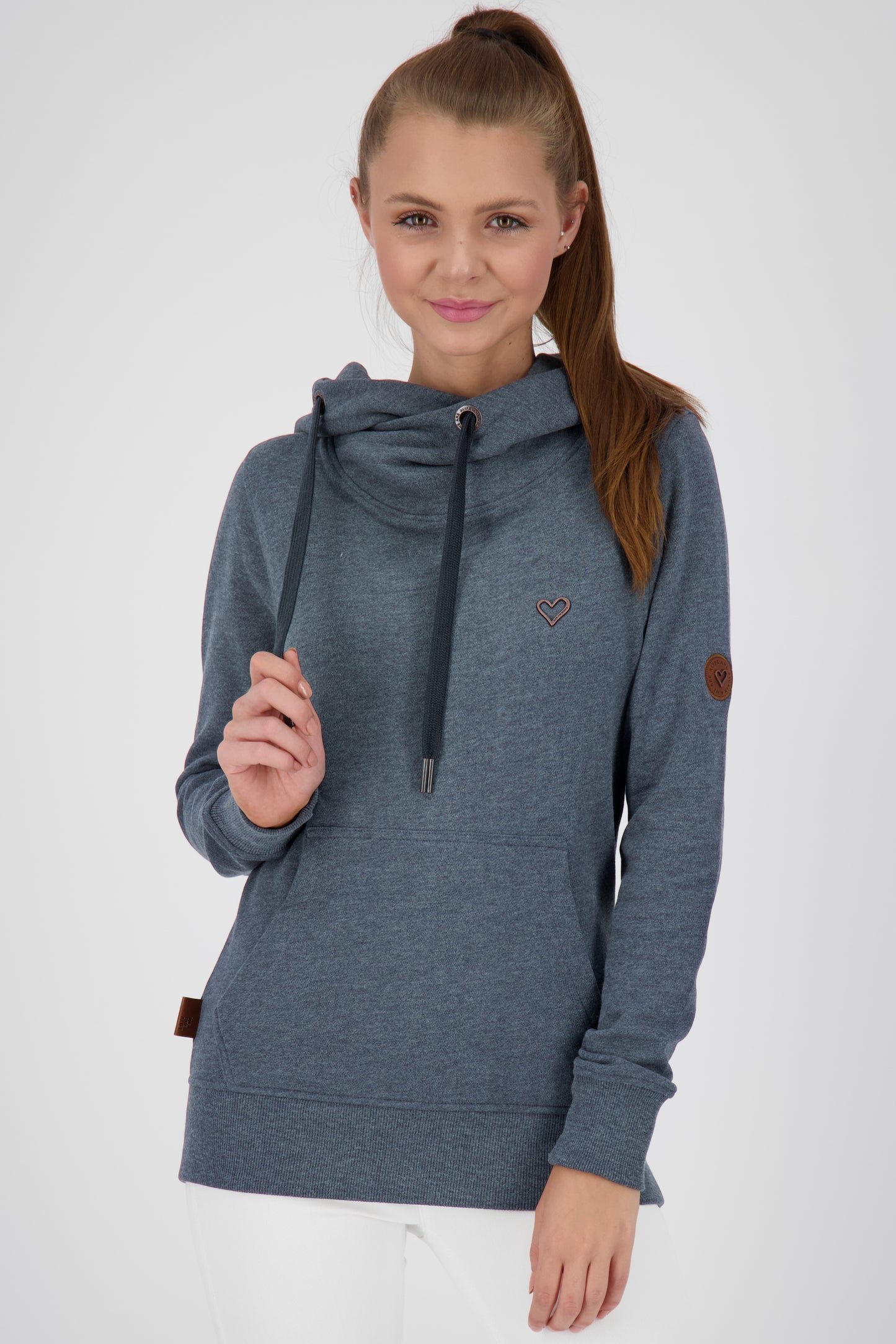 SarahAK A Hoodie Damen mit Kapuze Dunkelblau