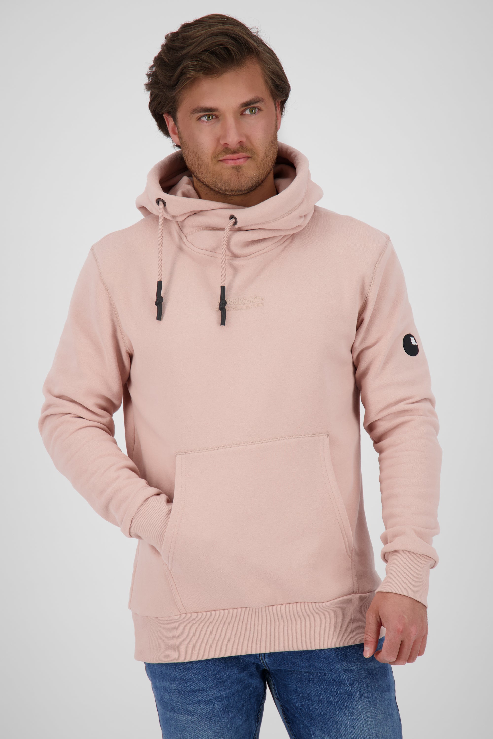 Sportiver Herrenpullover JohnsonAK A Rosa