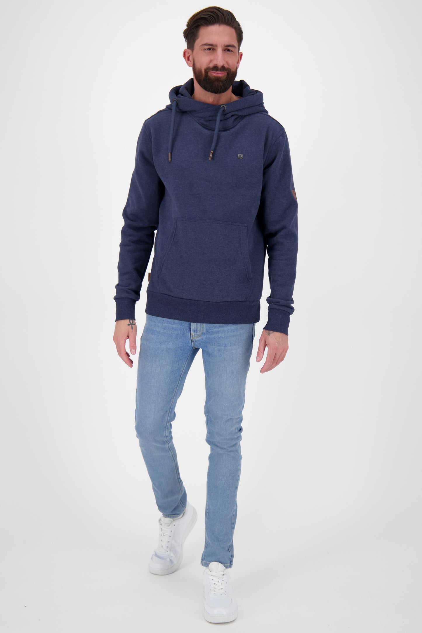 Hochwertiger Hoodie JohnsonAKA für Herren mit viel Komfort Dunkelblau
