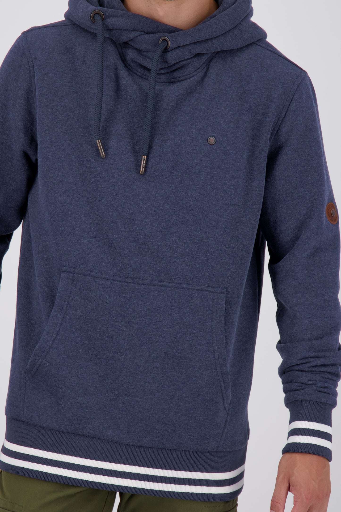 JohnsonAK C Kapuzensweatshirt Herren für einen sportlichen Look Dunkelblau
