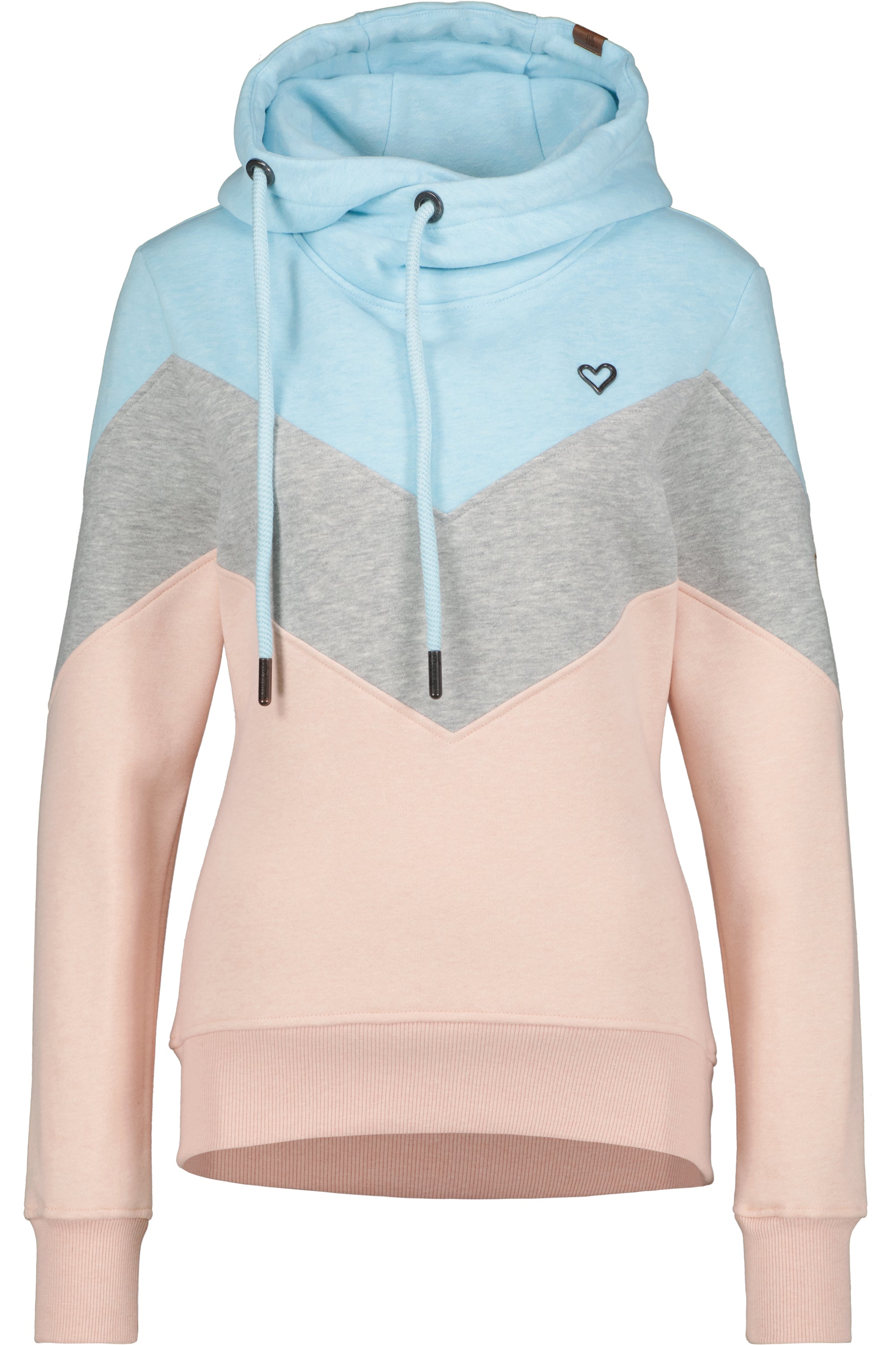 StellaAK A Hoodie Damen mit Colorblock Rosa