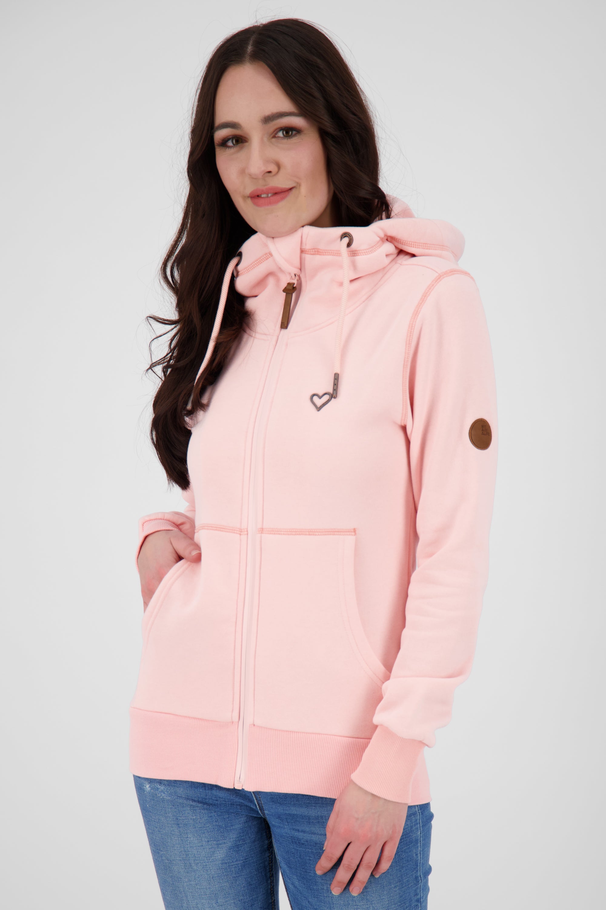 Cooler Look mit der Damensweatjacke YasminAK A Rosa