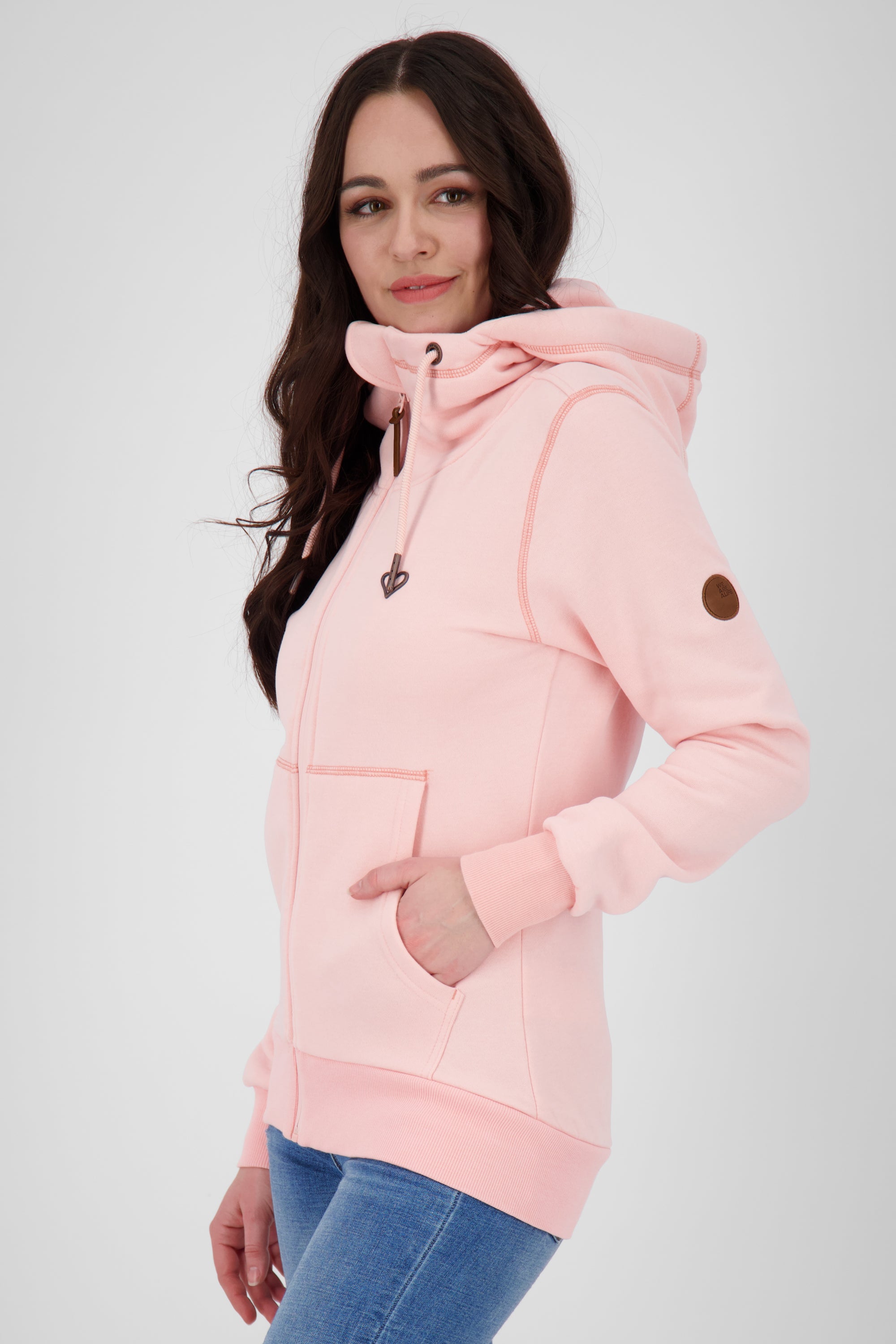 Cooler Look mit der Damensweatjacke YasminAK A Rosa