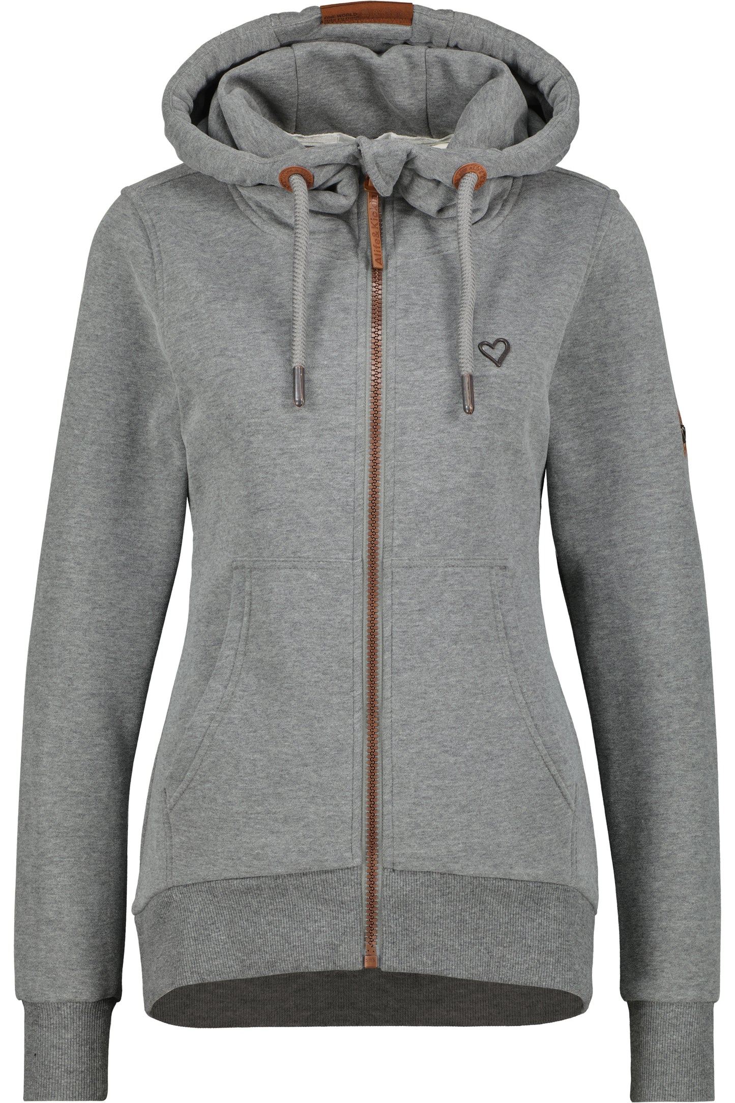 Cooler Look mit der Damensweatjacke YasminAK A Grau