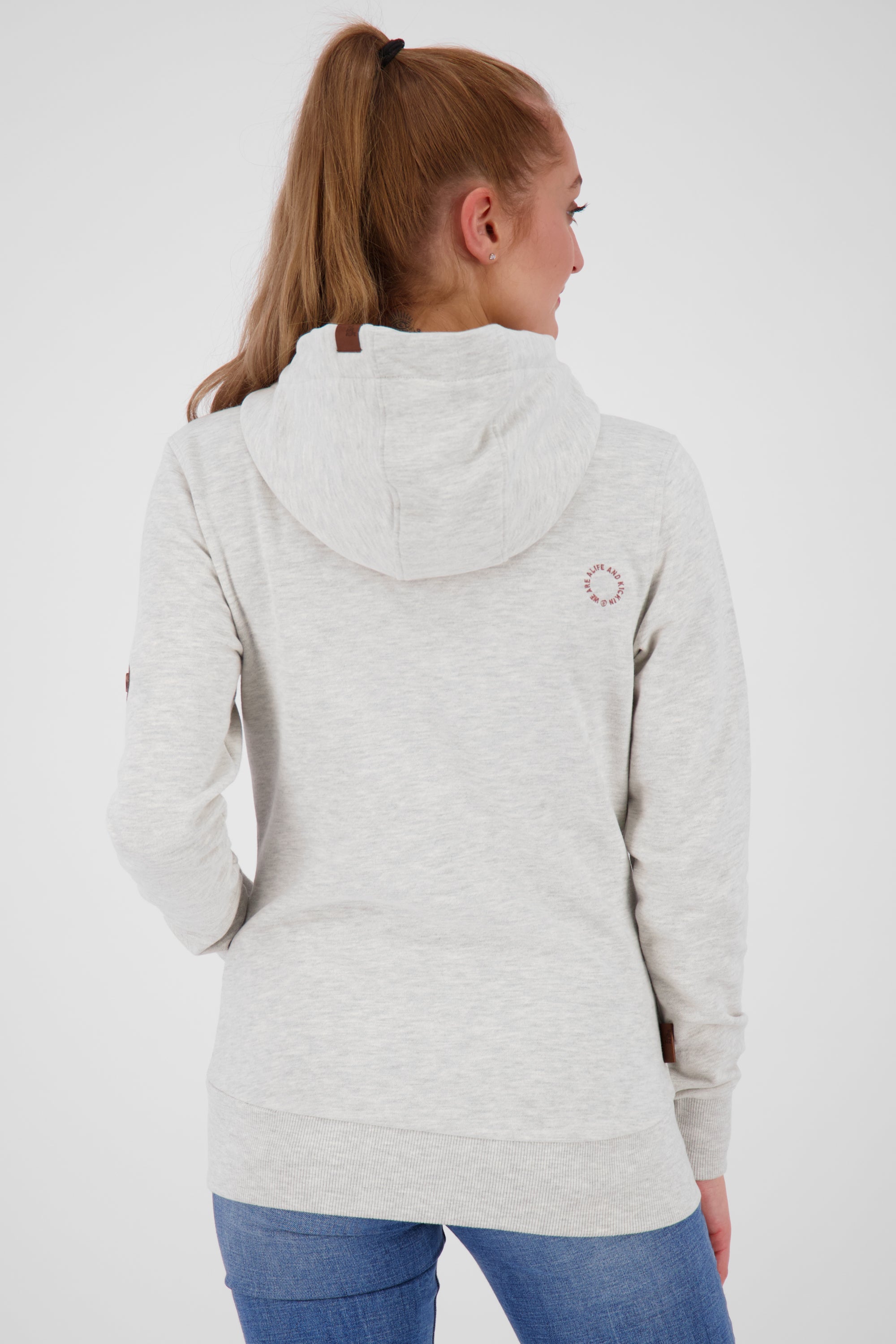 YasminAK A Hooded Sweat Jacket Grau