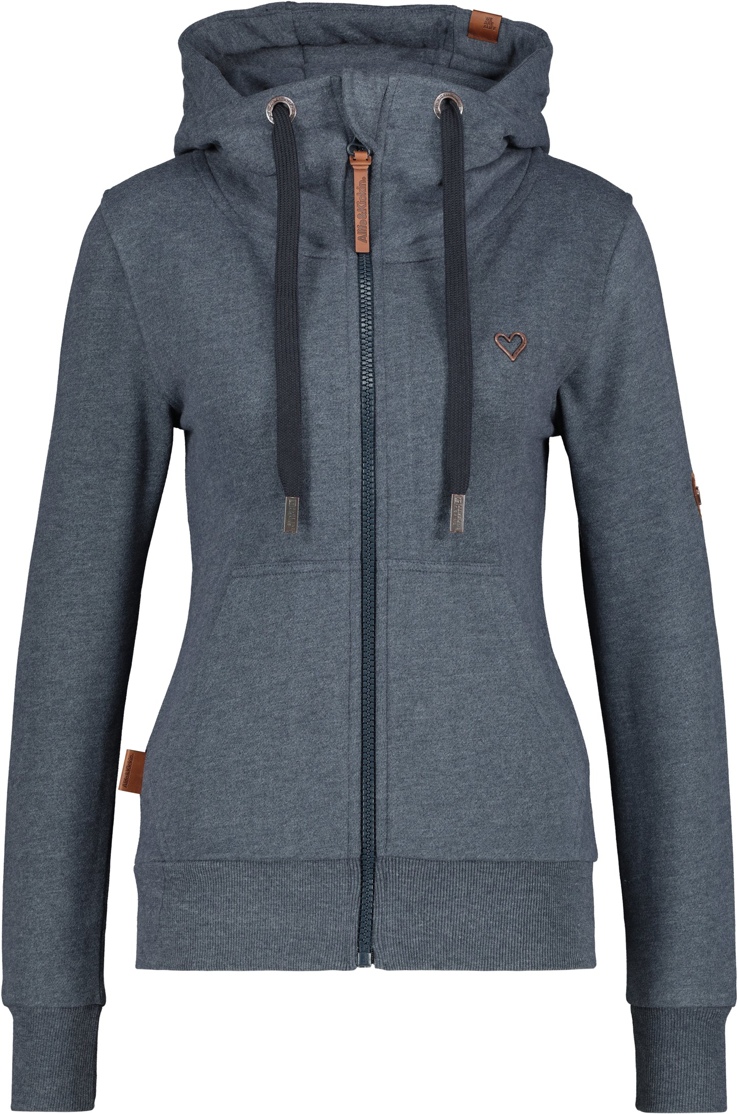 YasminAK A Hooded Sweat Jacket Dunkelblau