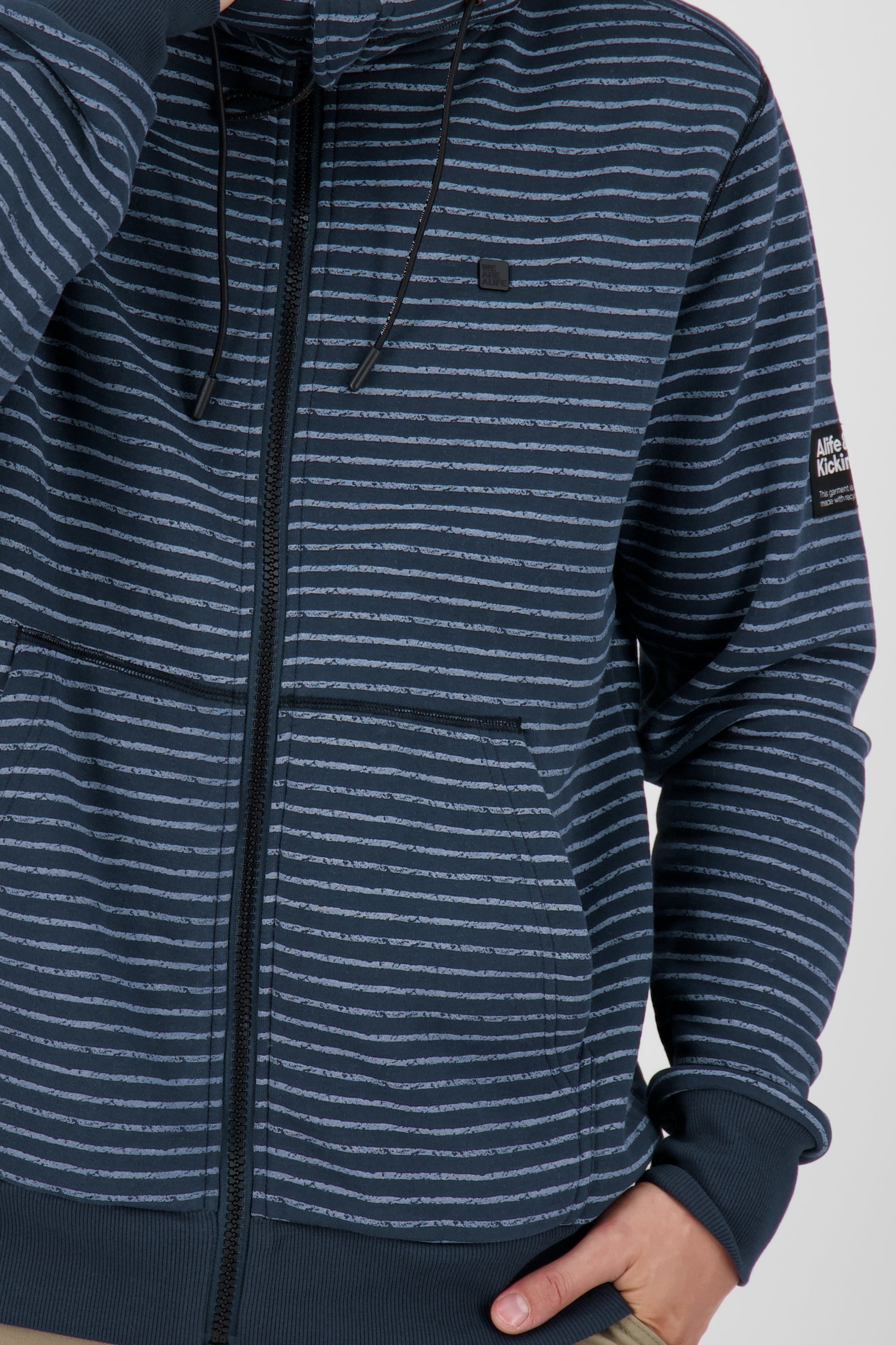 Stylische Sweatjacke TrasherAK B für coole Herren Dunkelblau