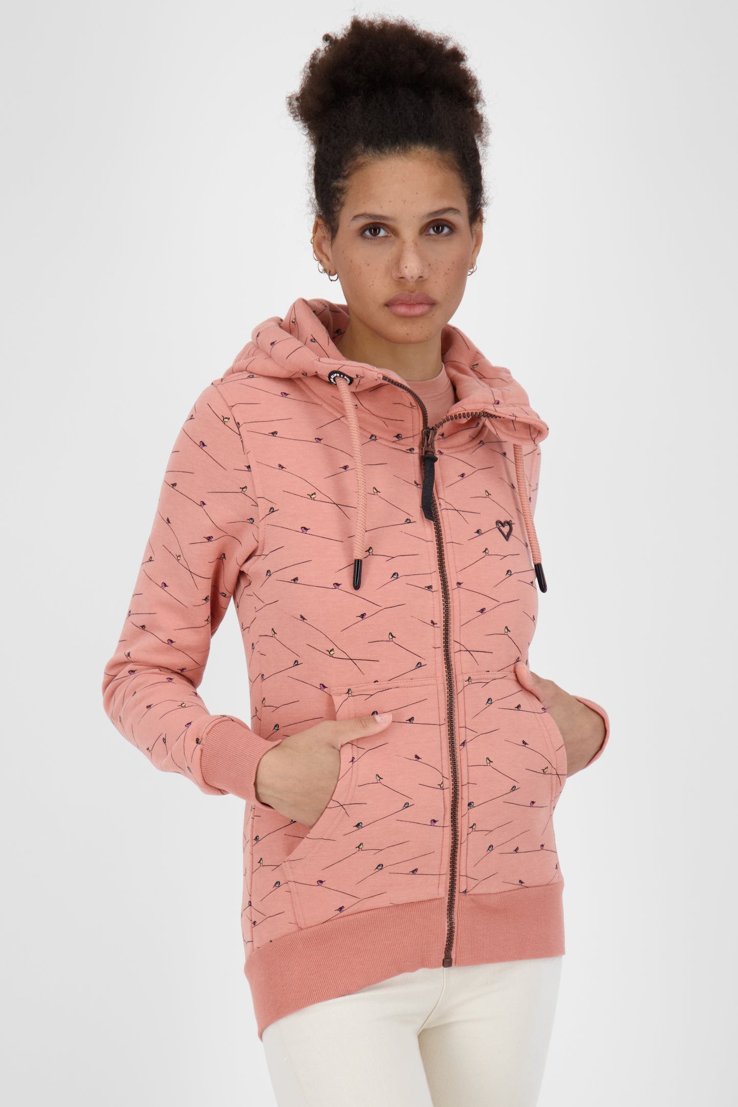 Zauberhafte Damensweatjacke YasminAK B Rosa