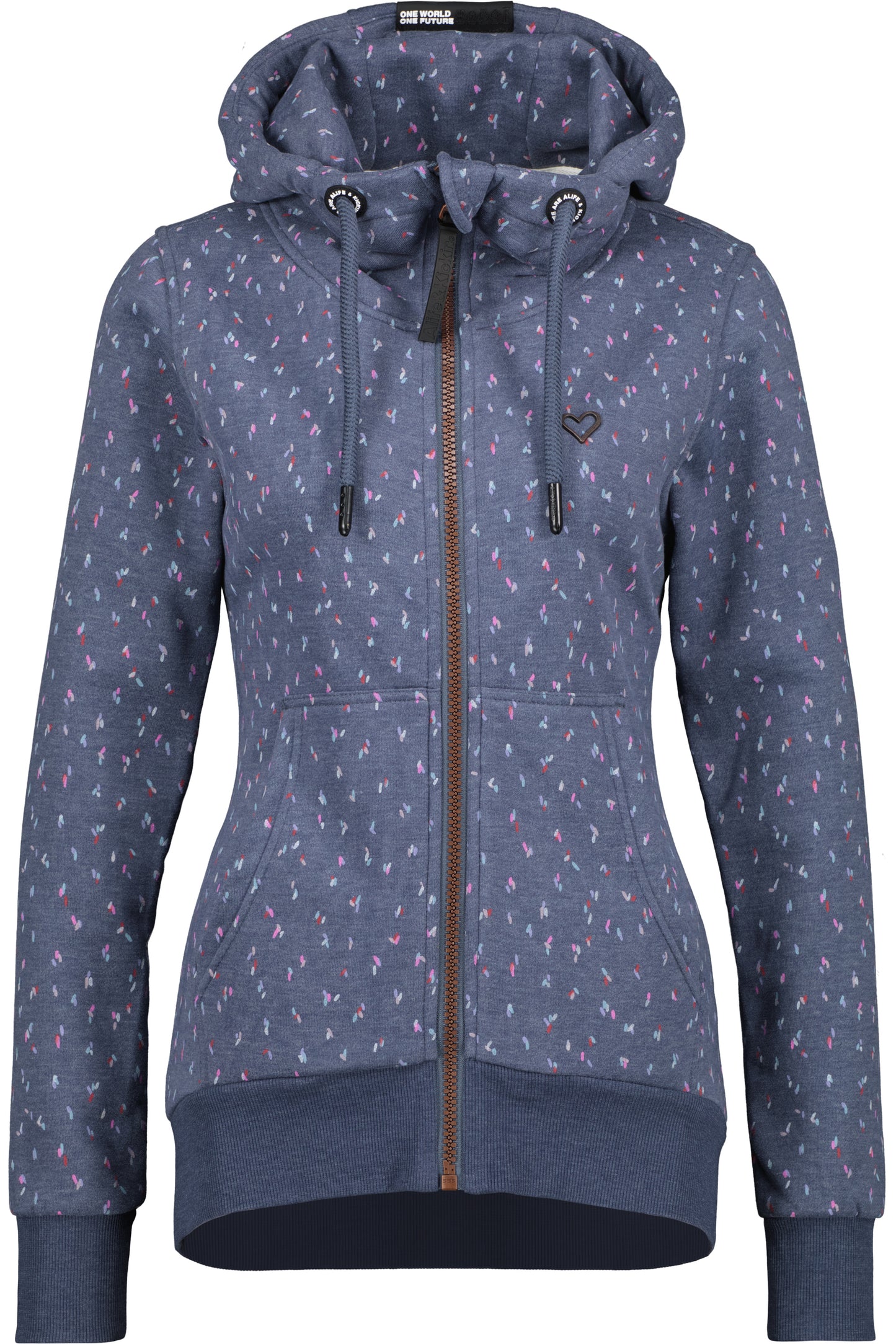 Zauberhafte Damensweatjacke YasminAK B Dunkelblau