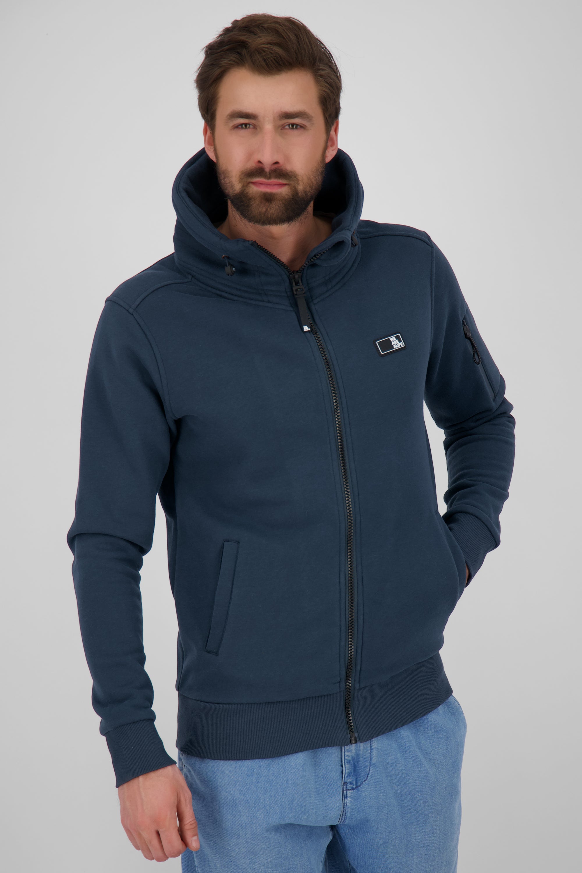 Stylische Herren-Sweatjacke EliasAK Dunkelblau