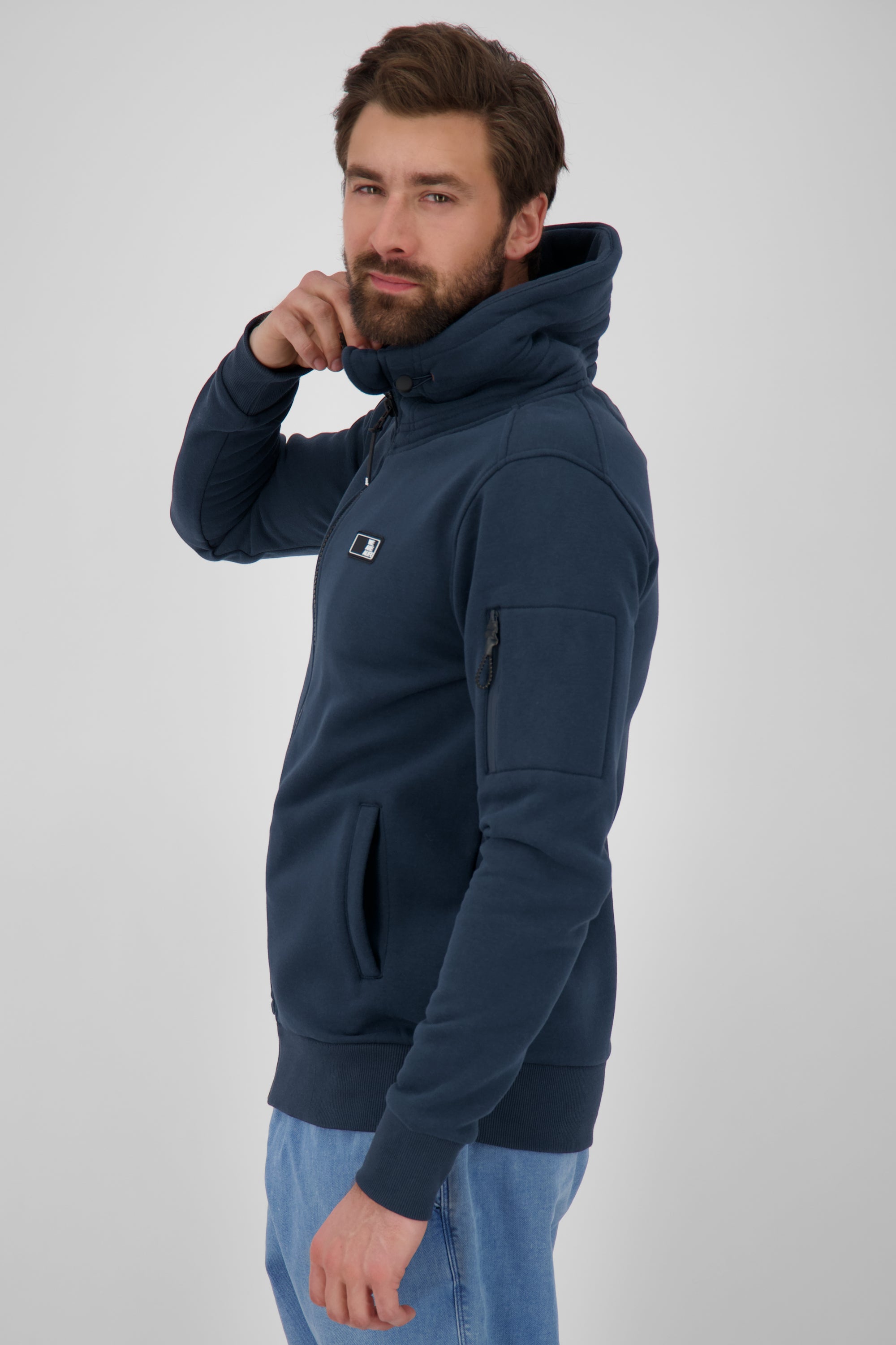 Stylische Herren-Sweatjacke EliasAK Dunkelblau