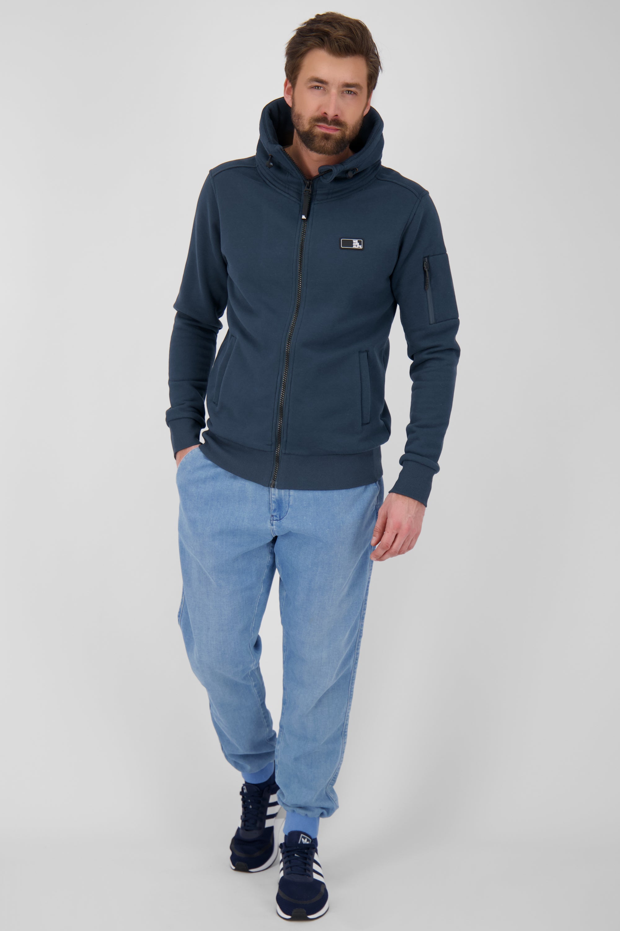 Stylische Herren-Sweatjacke EliasAK Dunkelblau