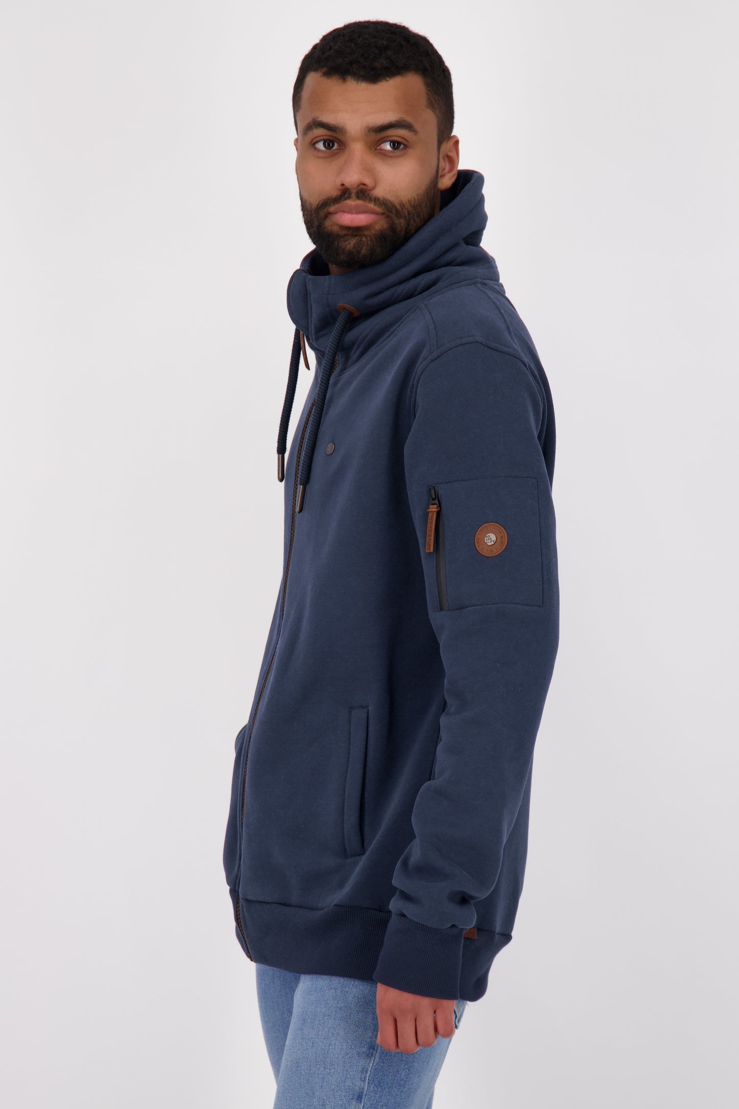 Stylische Herren-Sweatjacke EliasAK Dunkelblau