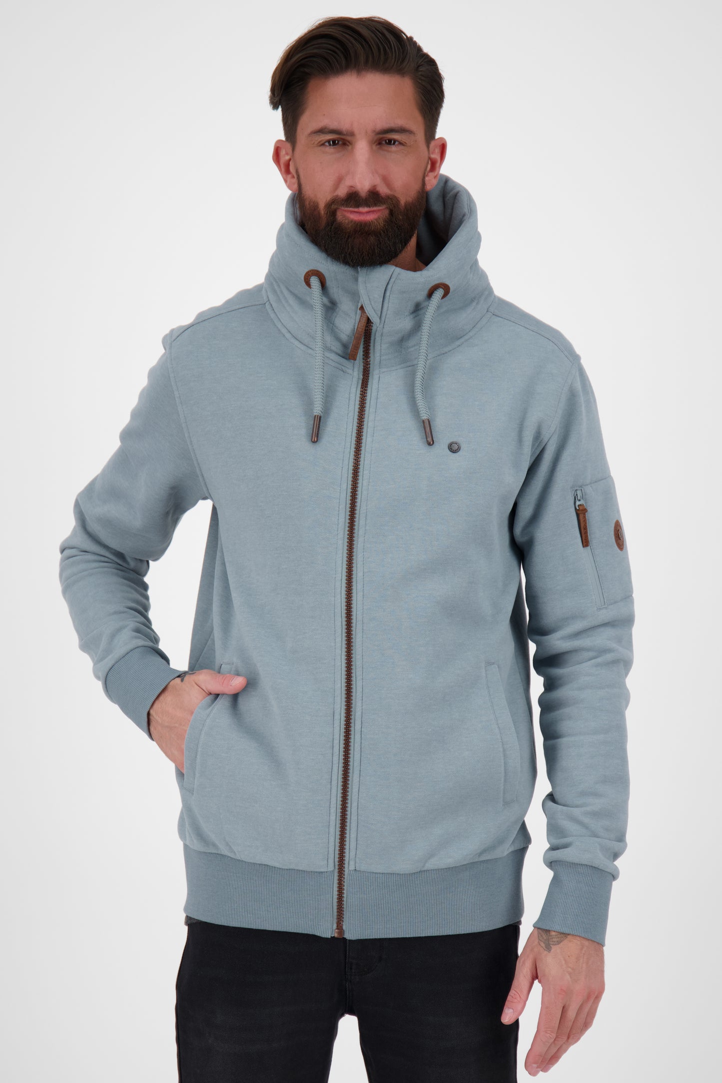 Stylische Herren-Sweatjacke EliasAK Grau