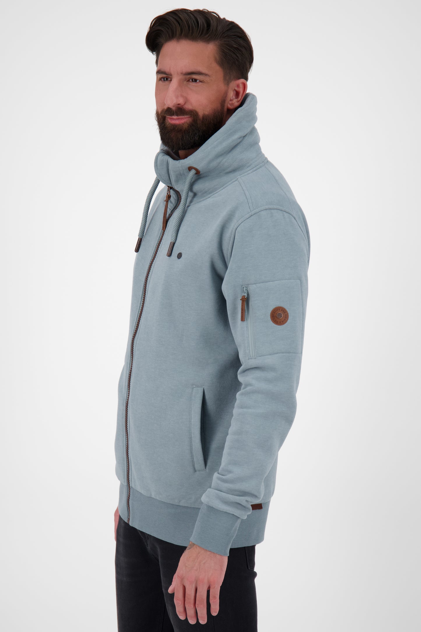Stylische Herren-Sweatjacke EliasAK Grau