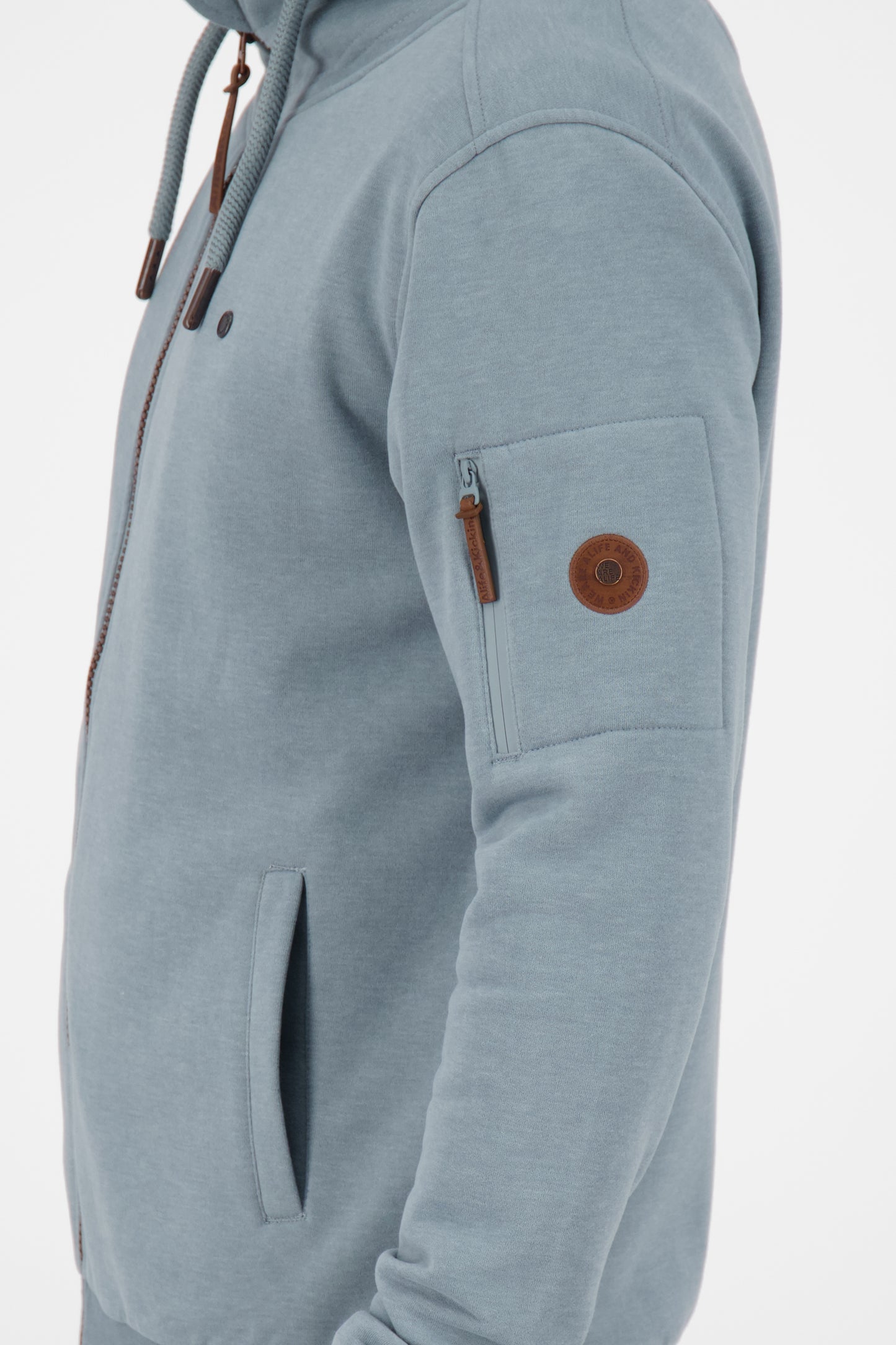 Stylische Herren-Sweatjacke EliasAK Grau