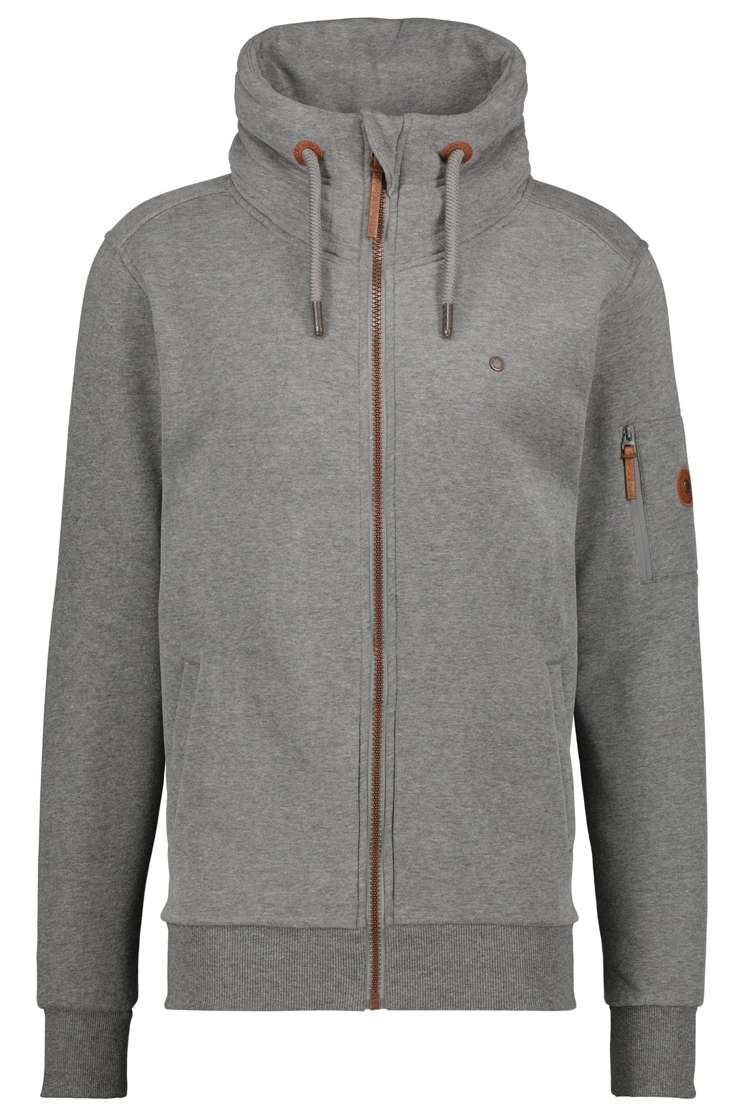 Stylische Herren-Sweatjacke EliasAK Grau