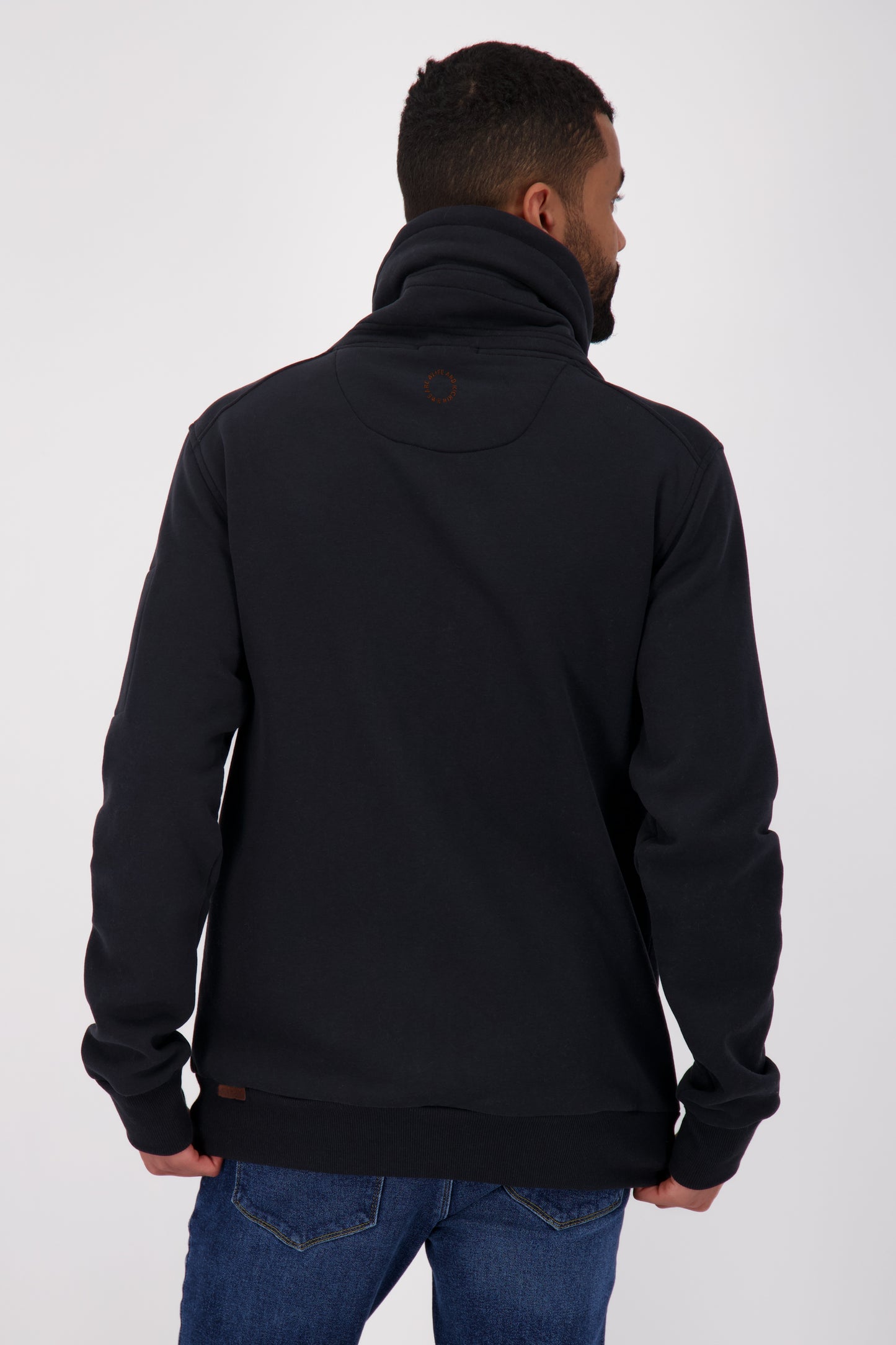 Stylische Herren-Sweatjacke EliasAK Schwarz