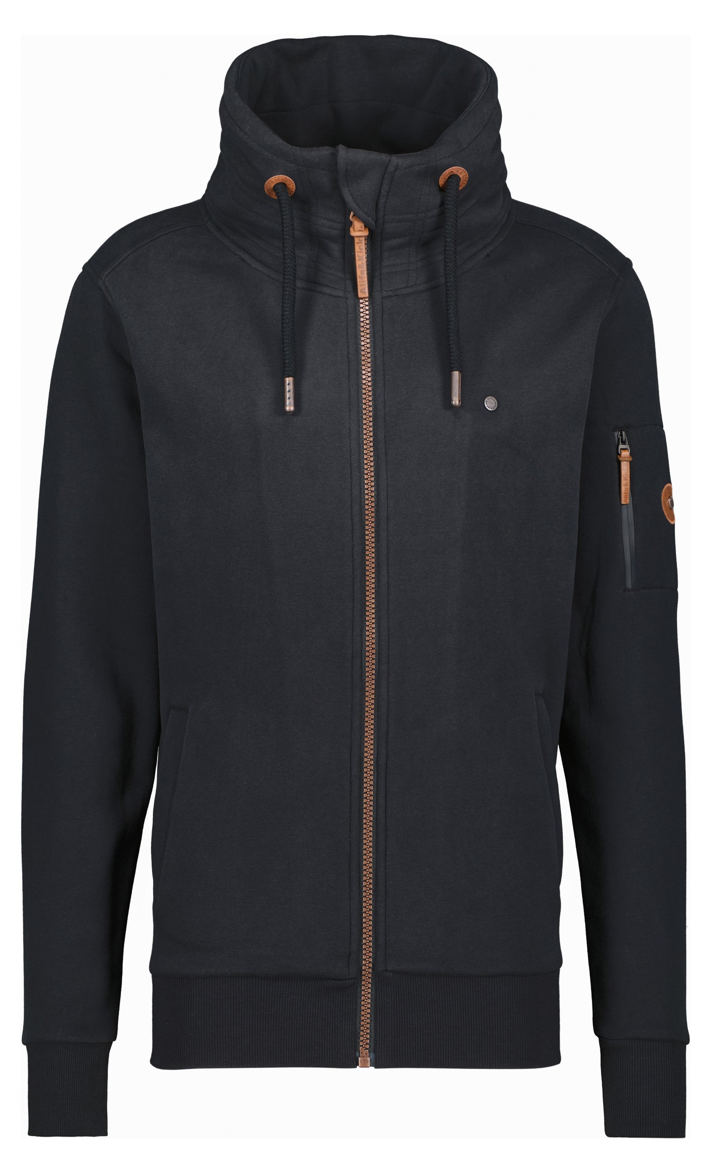 Stylische Herren-Sweatjacke EliasAK Schwarz