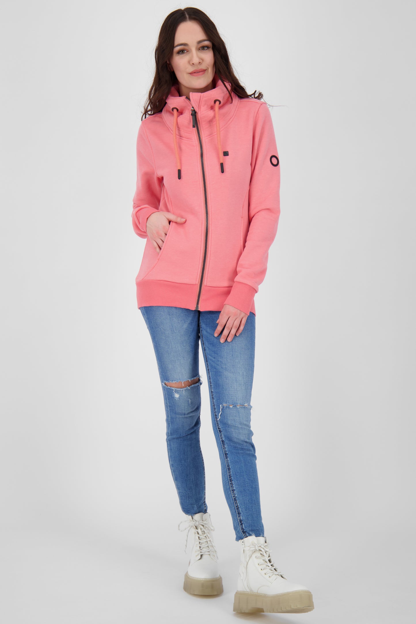 Sommerliche Sweatjacke VivianAK - Weiche Qualität für trendige Looks Orange