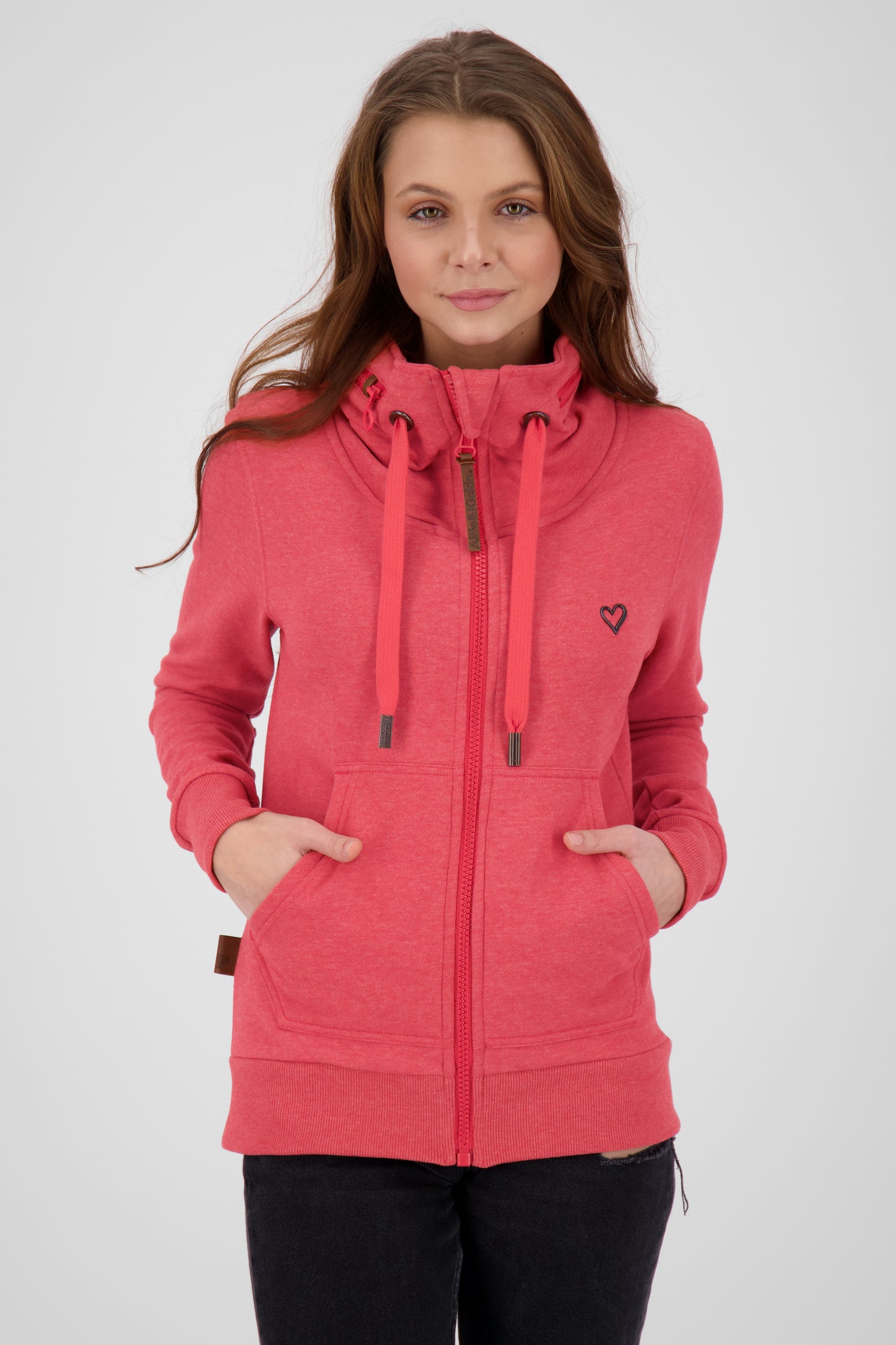 Trendige Sweatjacke Damen VivianAK B Rot