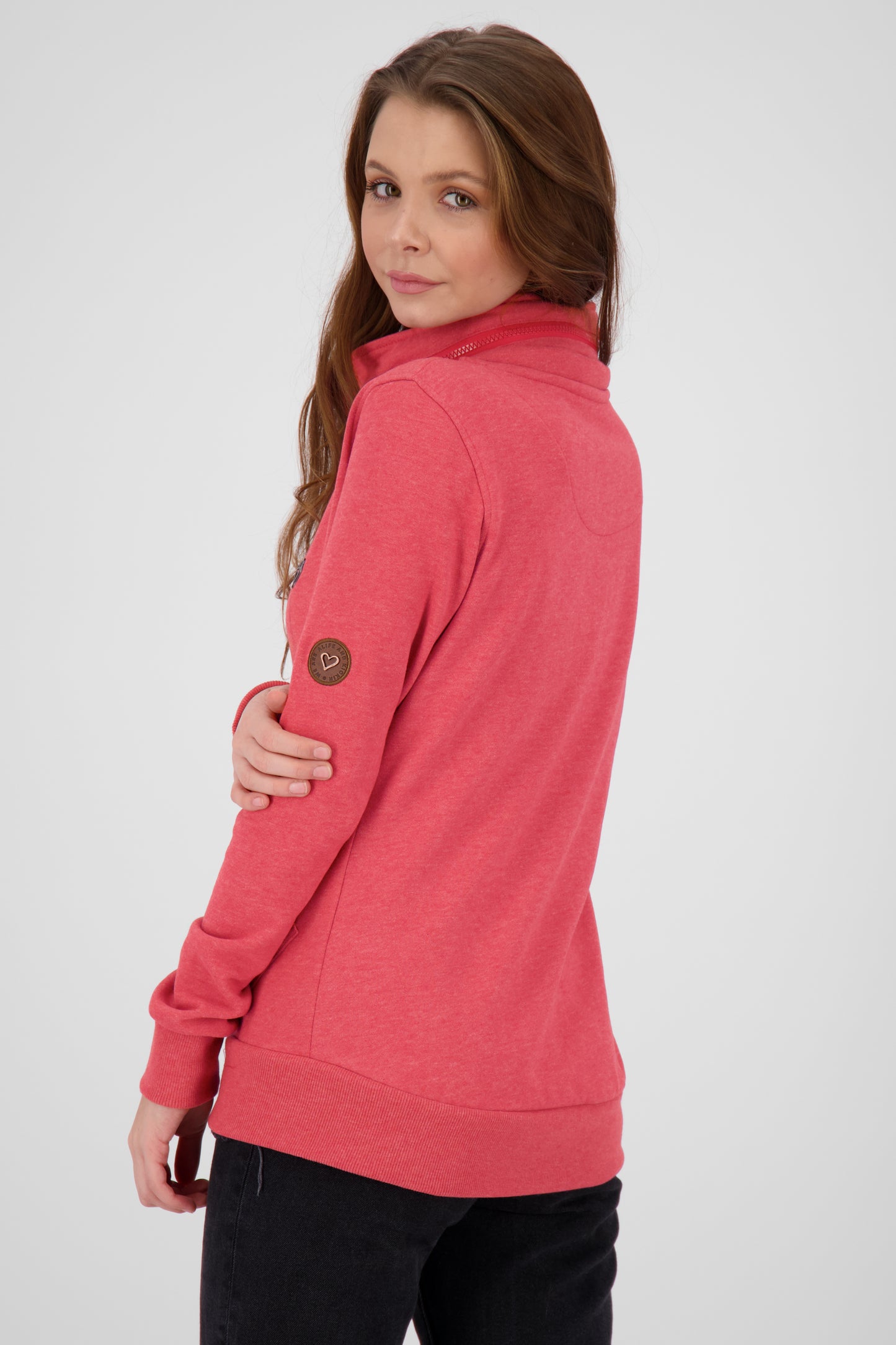 Trendige Sweatjacke Damen VivianAK B Rot