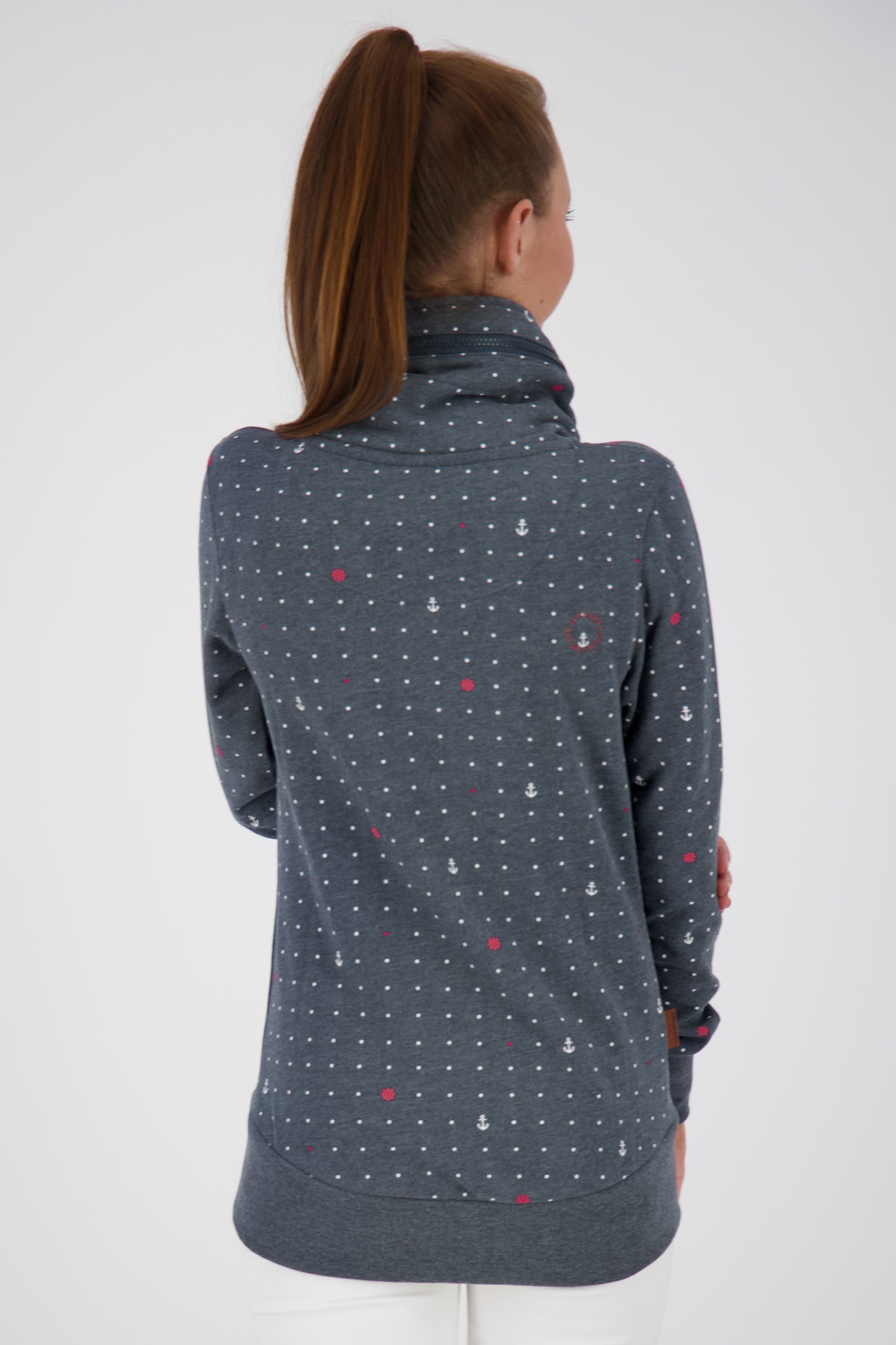 Trendige Sweatjacke Damen VivianAK B Dunkelblau