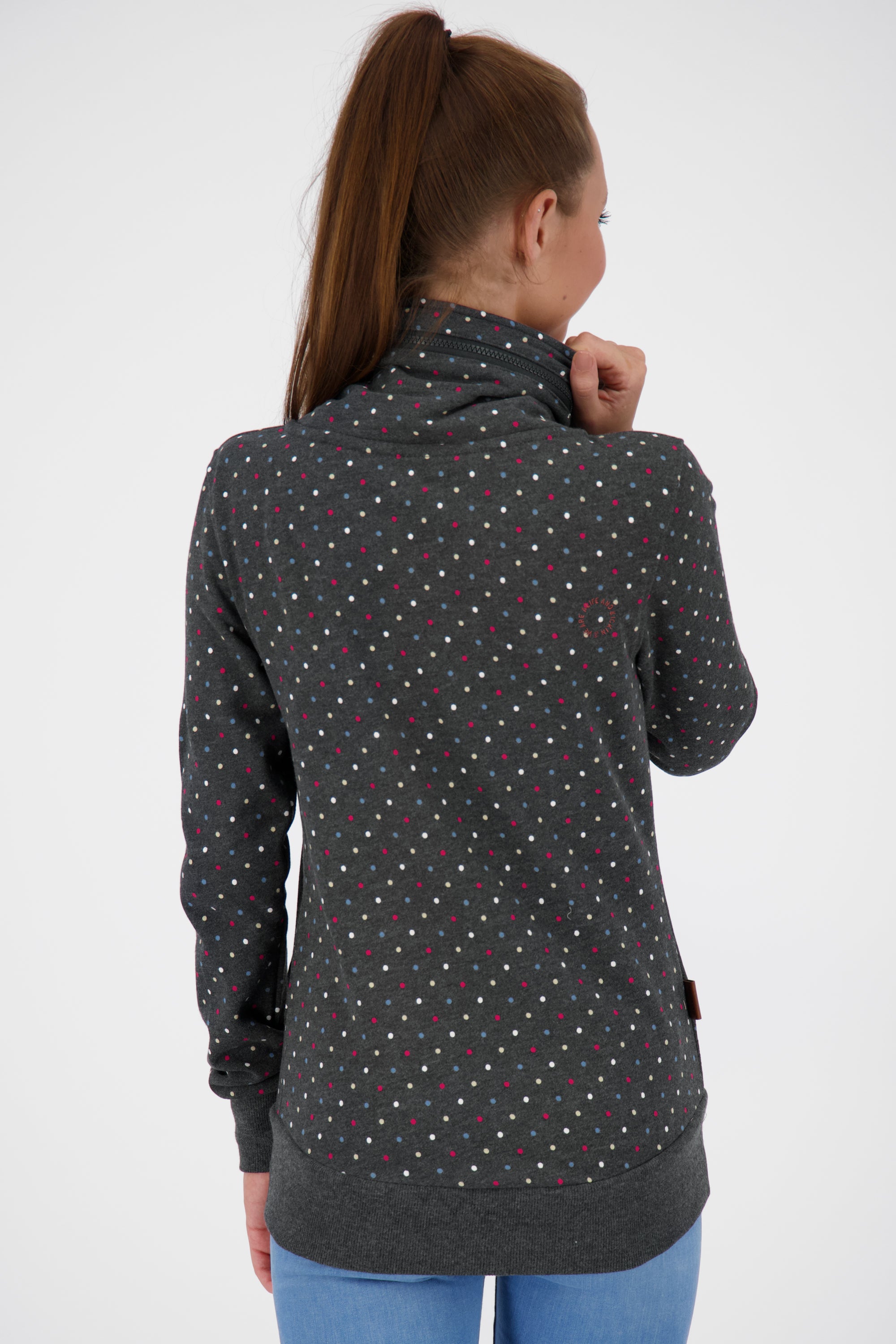 Trendige Sweatjacke Damen VivianAK B Schwarz