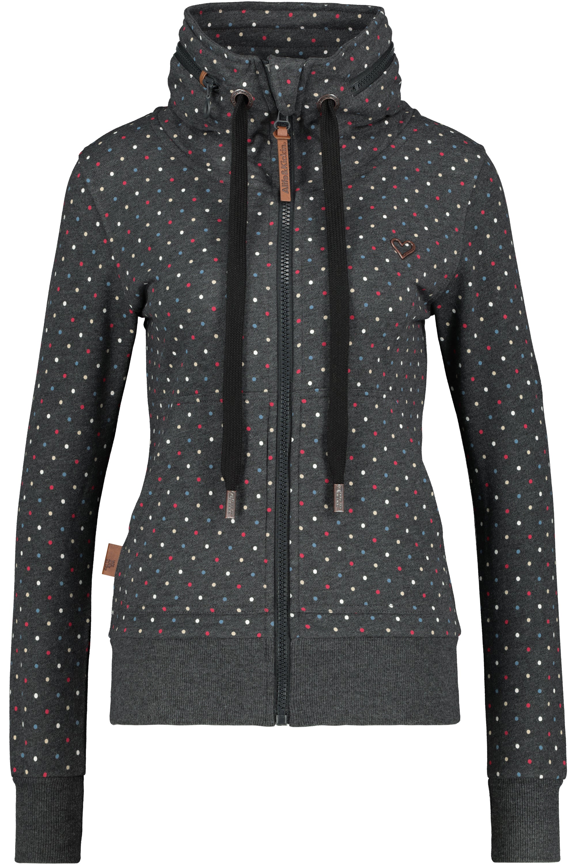 Trendige Sweatjacke Damen VivianAK B Schwarz
