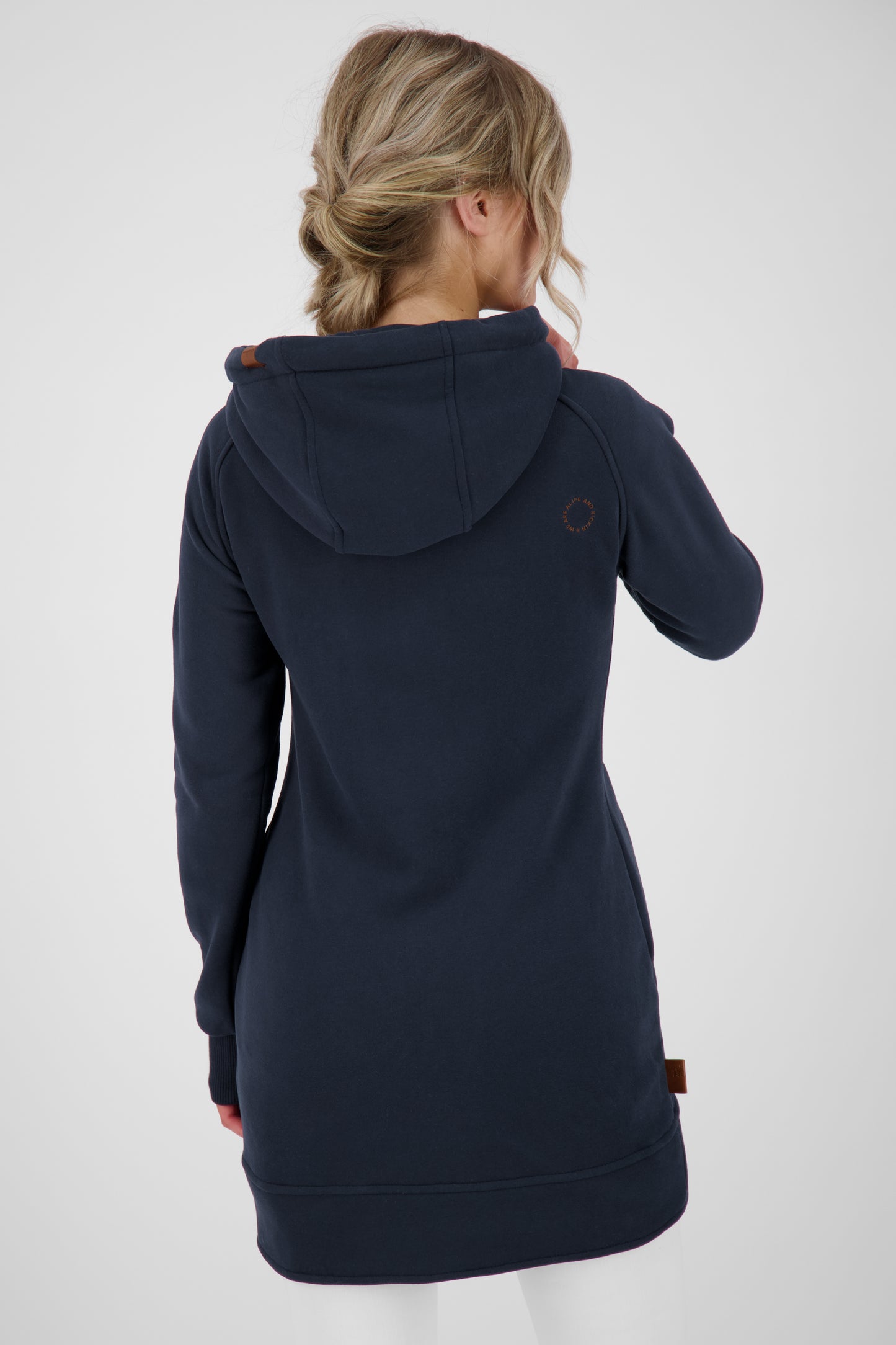 Komfortable Damen-Sweatjacke mit Kapuze MaryAK A Dunkelblau