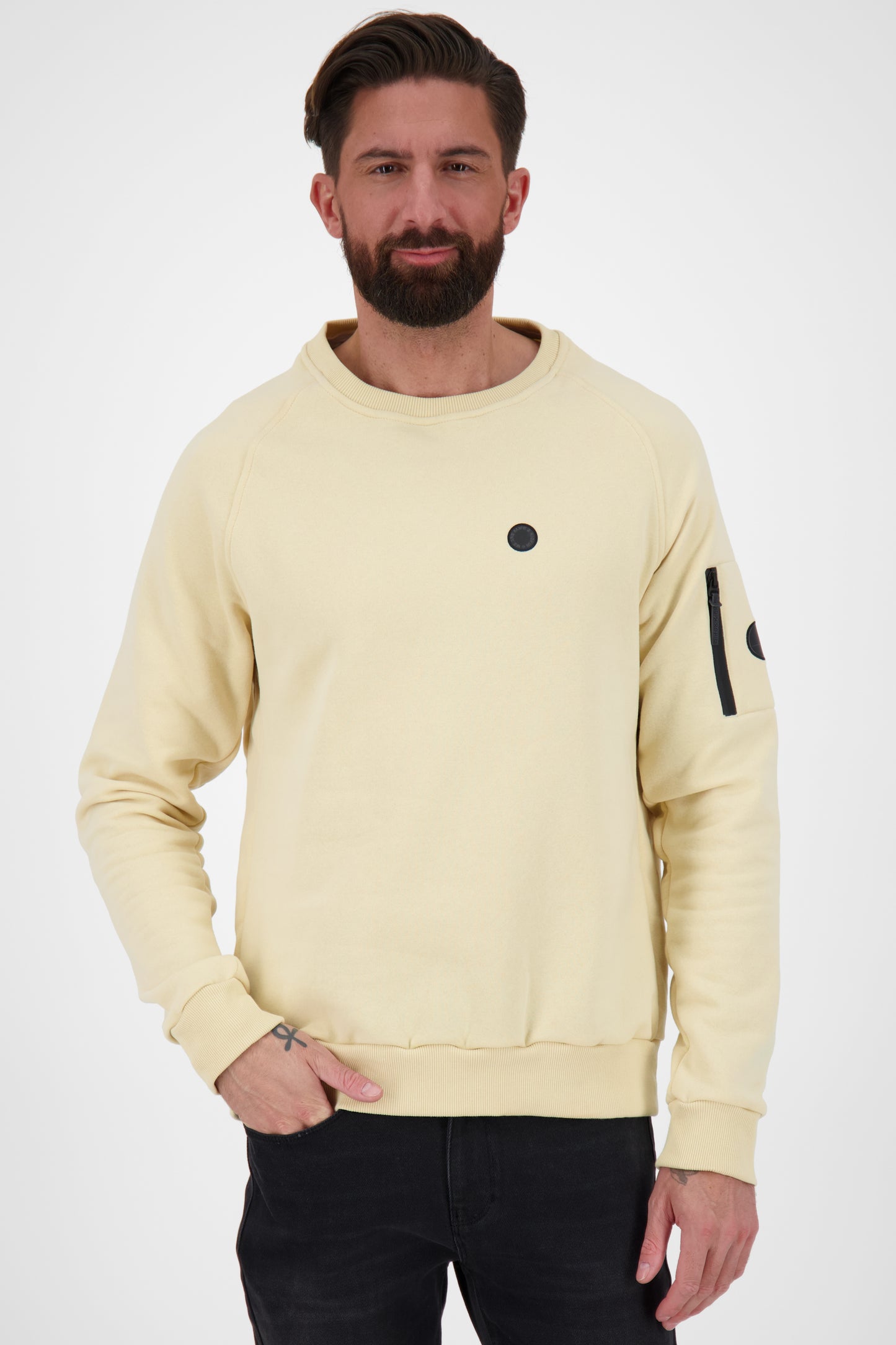 Stylischer Herrensweatpullover: VinnAK A von Alife and Kickin Beige