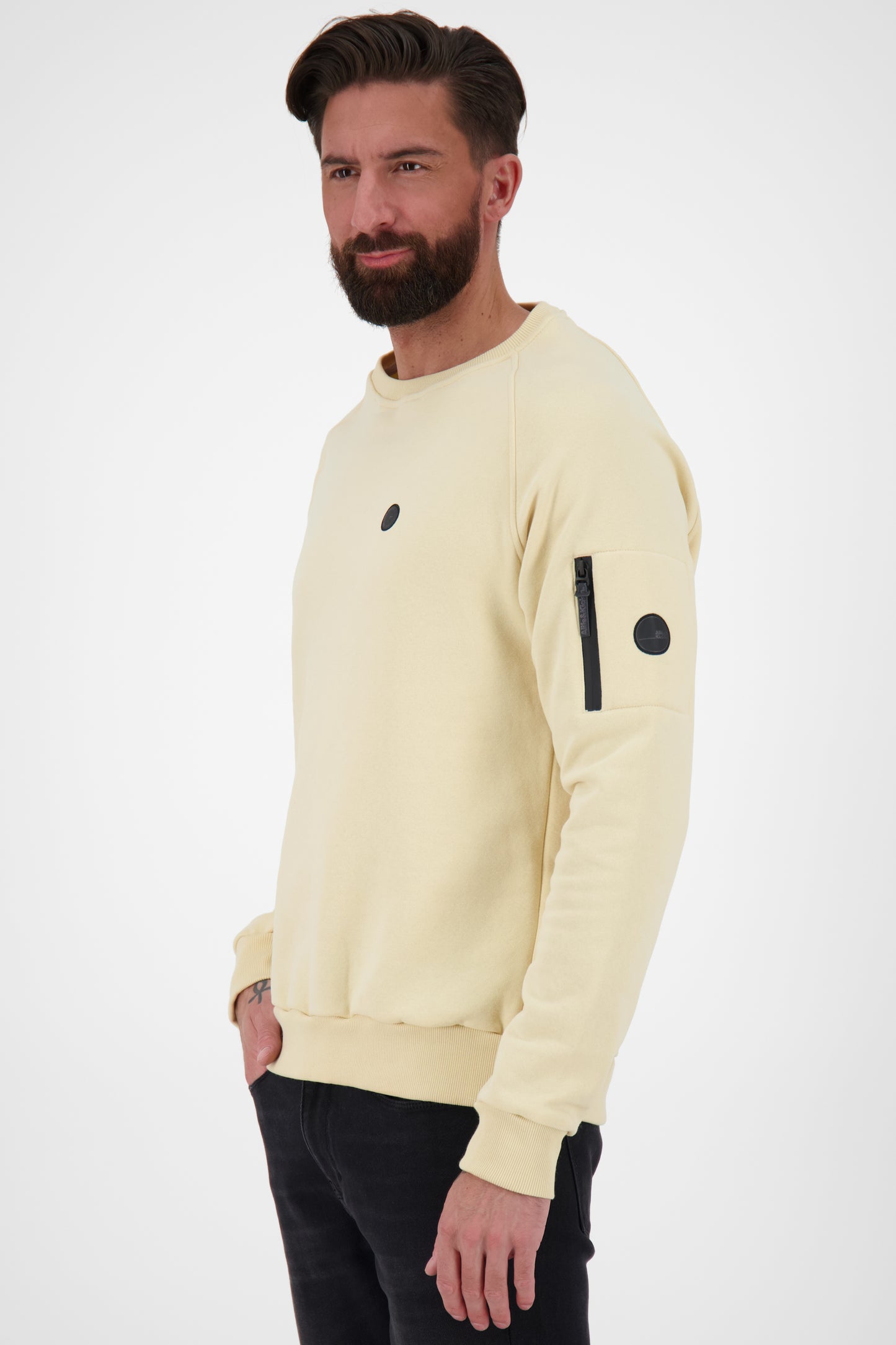 Stylischer Herrensweatpullover: VinnAK A von Alife and Kickin Beige