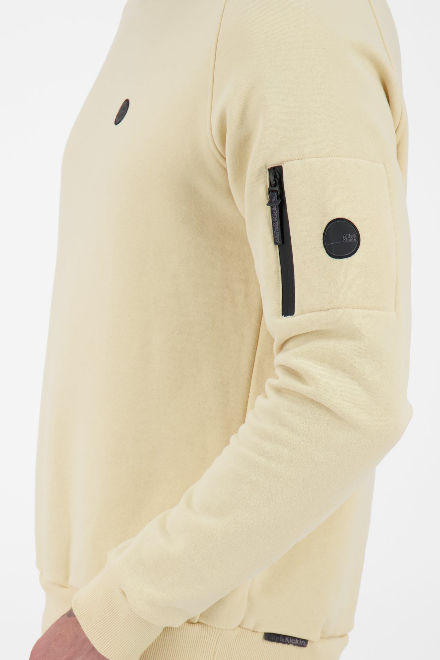 Stylischer Herrensweatpullover: VinnAK A von Alife and Kickin Beige