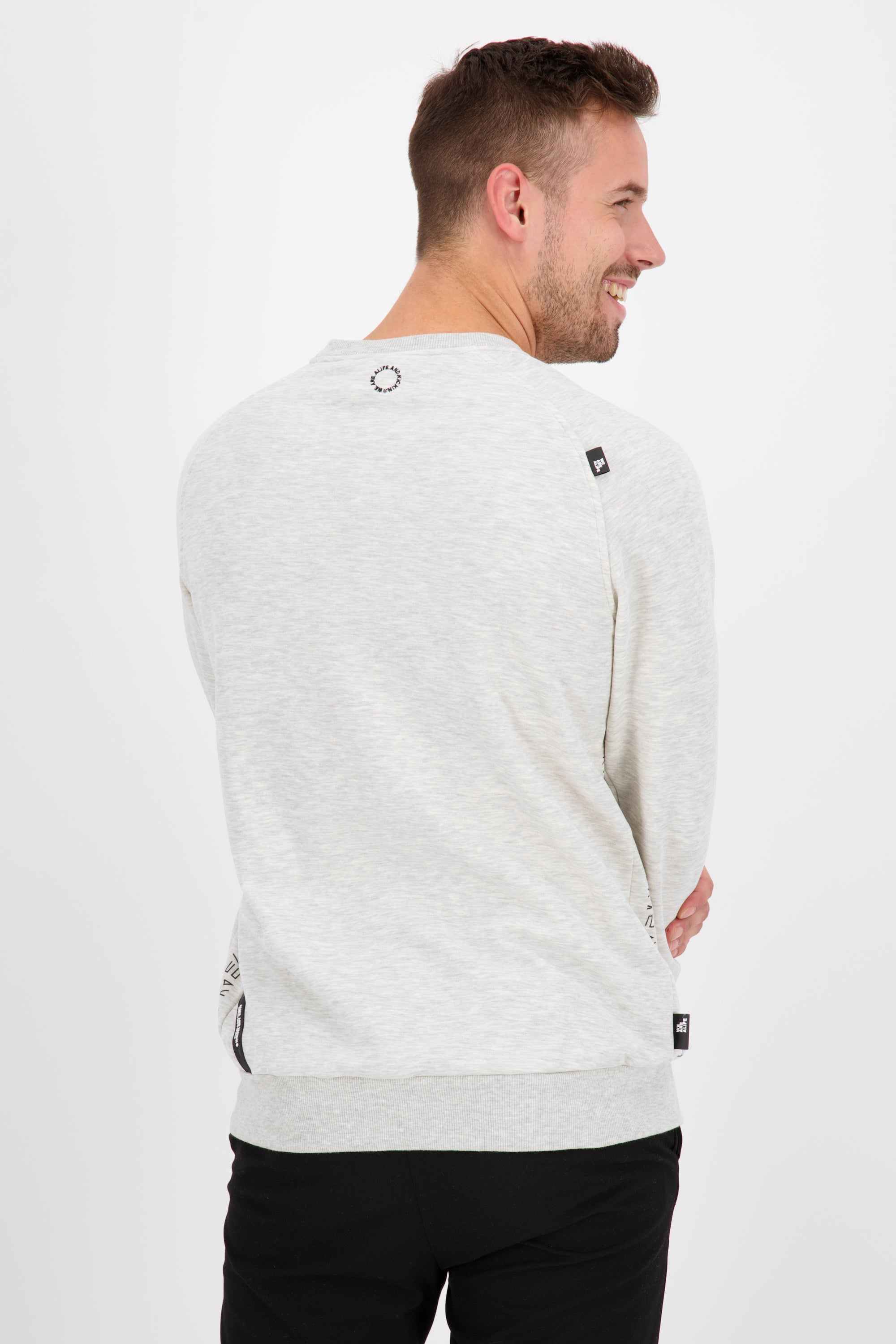 VinnAK A Sweatshirt mit Tasche Grau