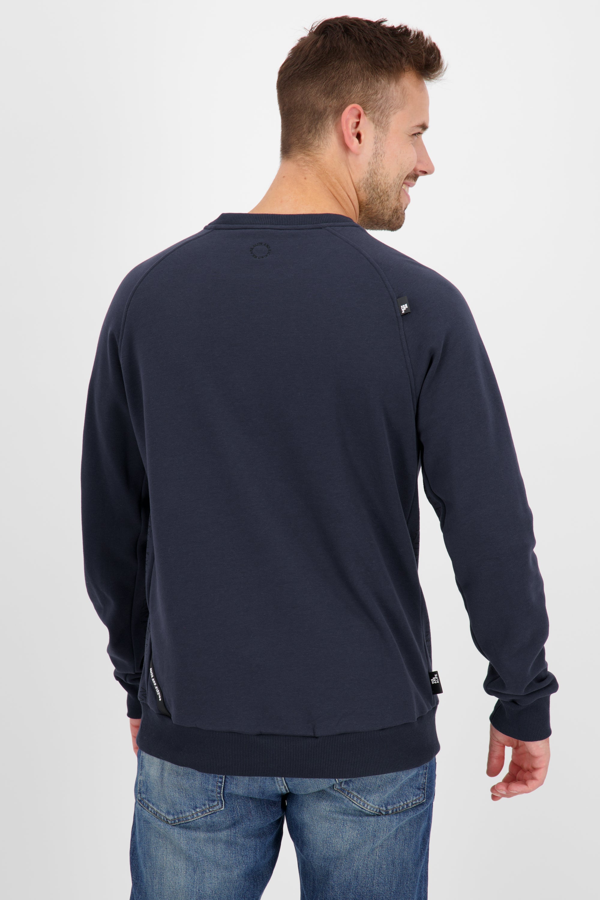 VinnAK A Sweatshirt mit Tasche Dunkelblau