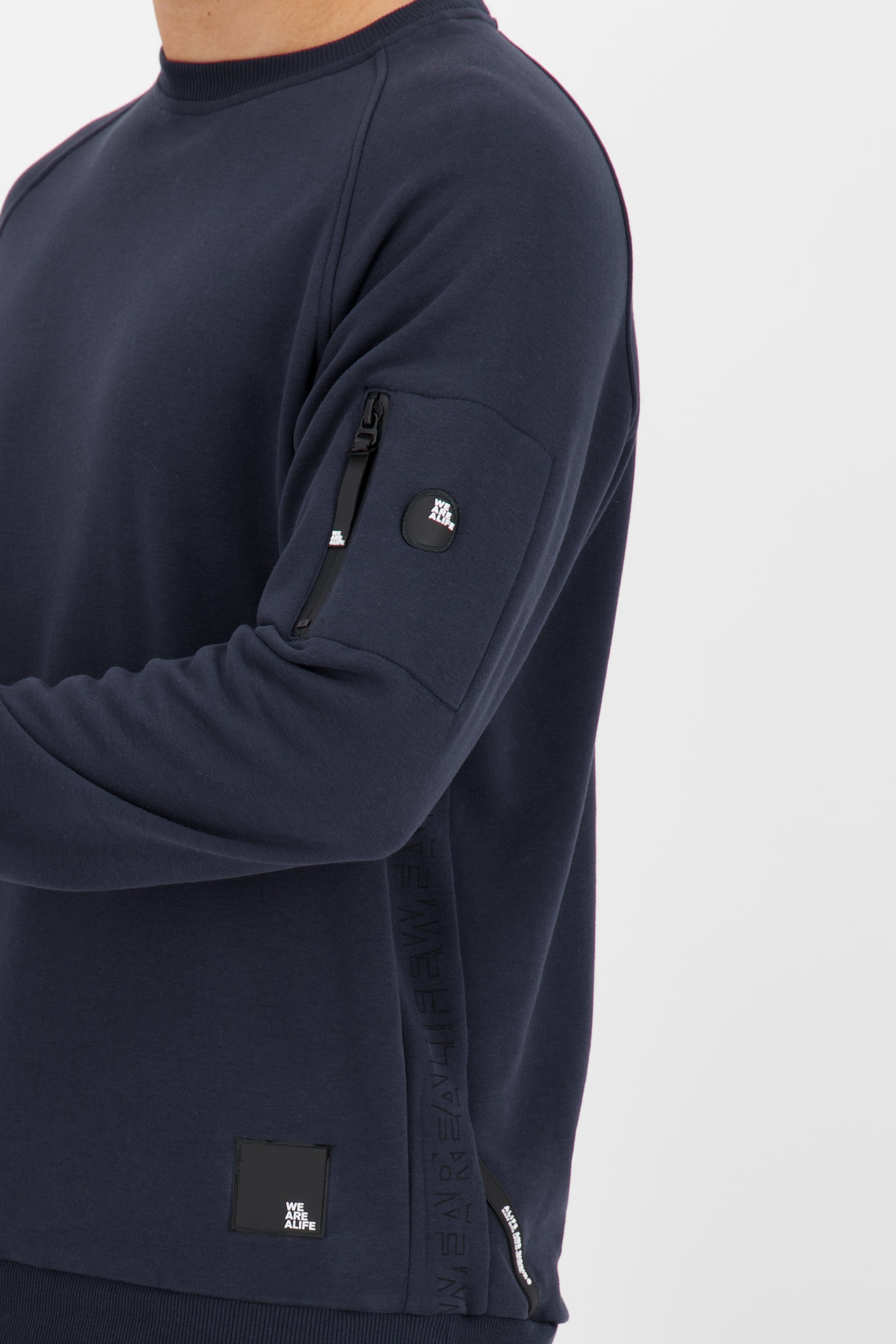 VinnAK A Sweatshirt mit Tasche Dunkelblau