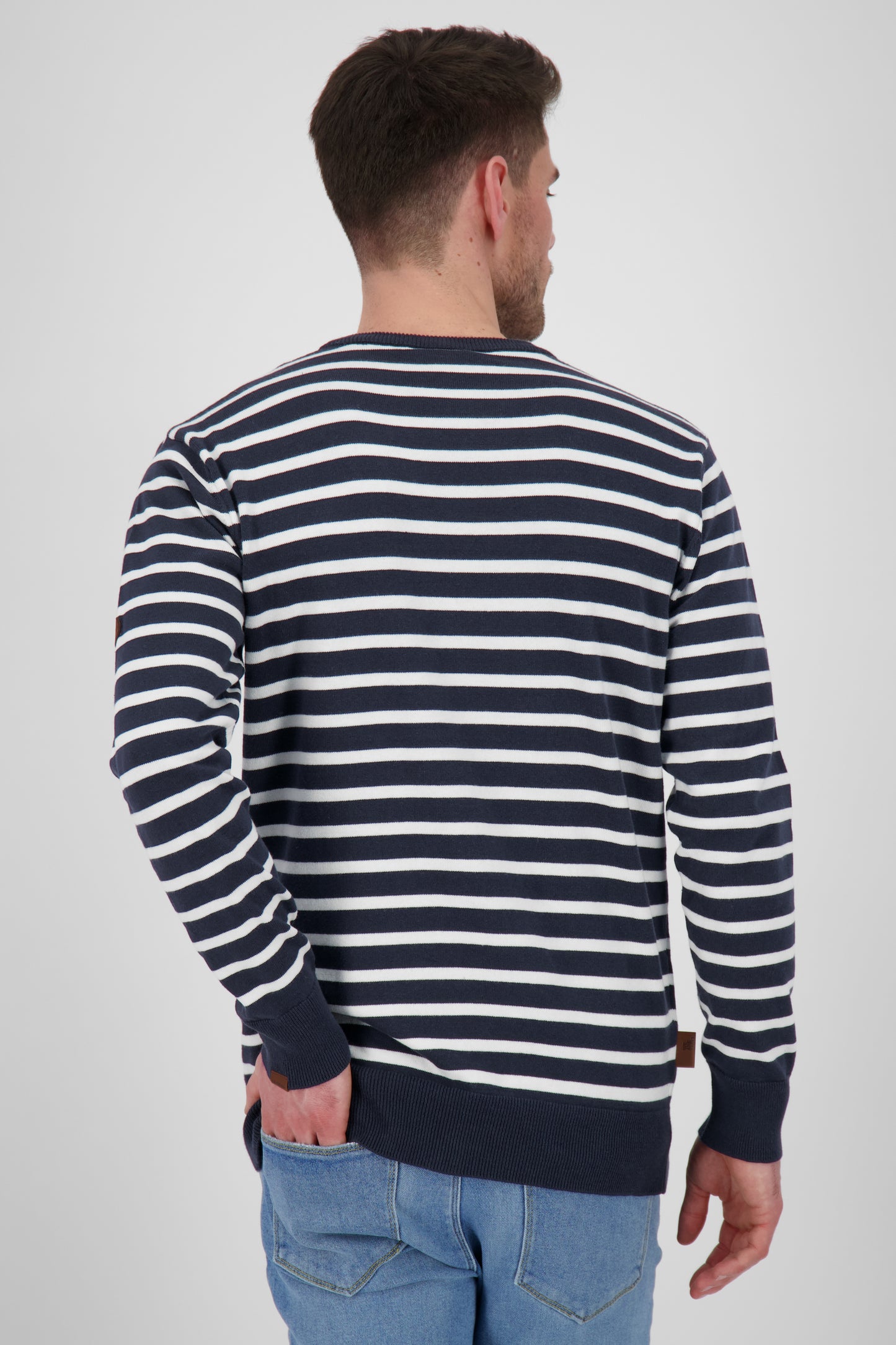 Strickpullover Herren ValentinAK für trendbewusste Männer Dunkelblau