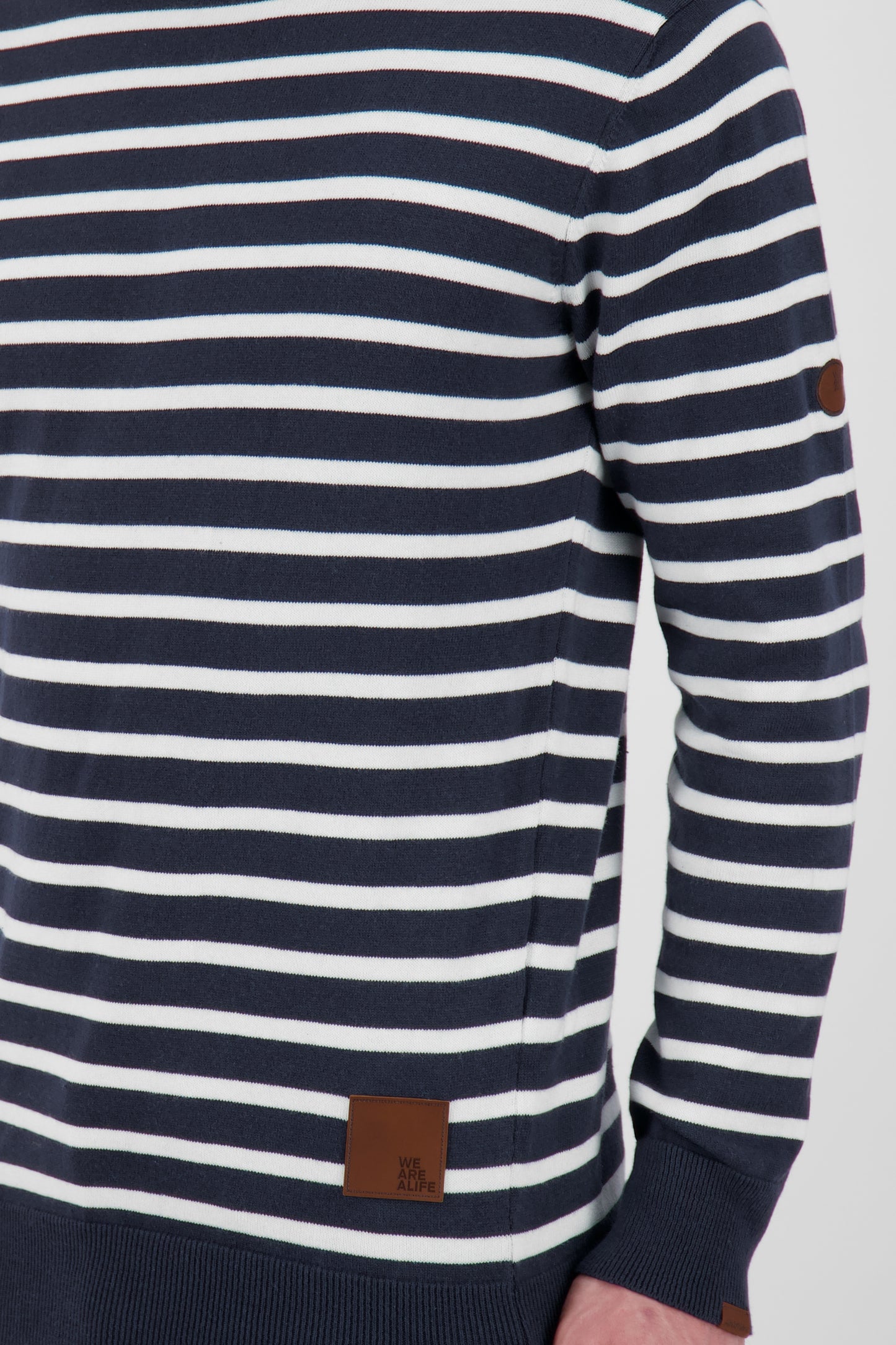 Strickpullover Herren ValentinAK für trendbewusste Männer Dunkelblau