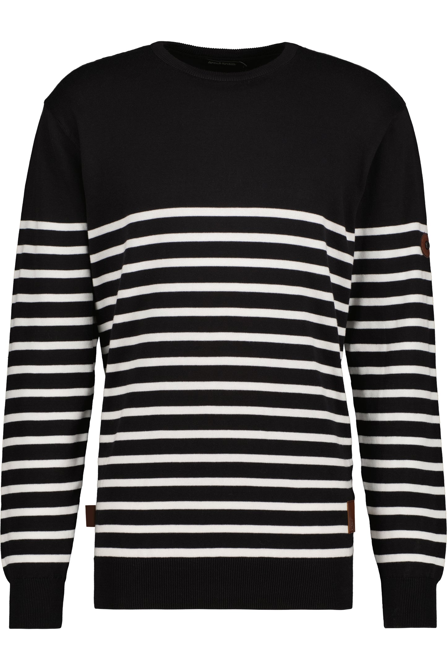 Herren Strickpullover ValentinAK B im maritimen Design Schwarz