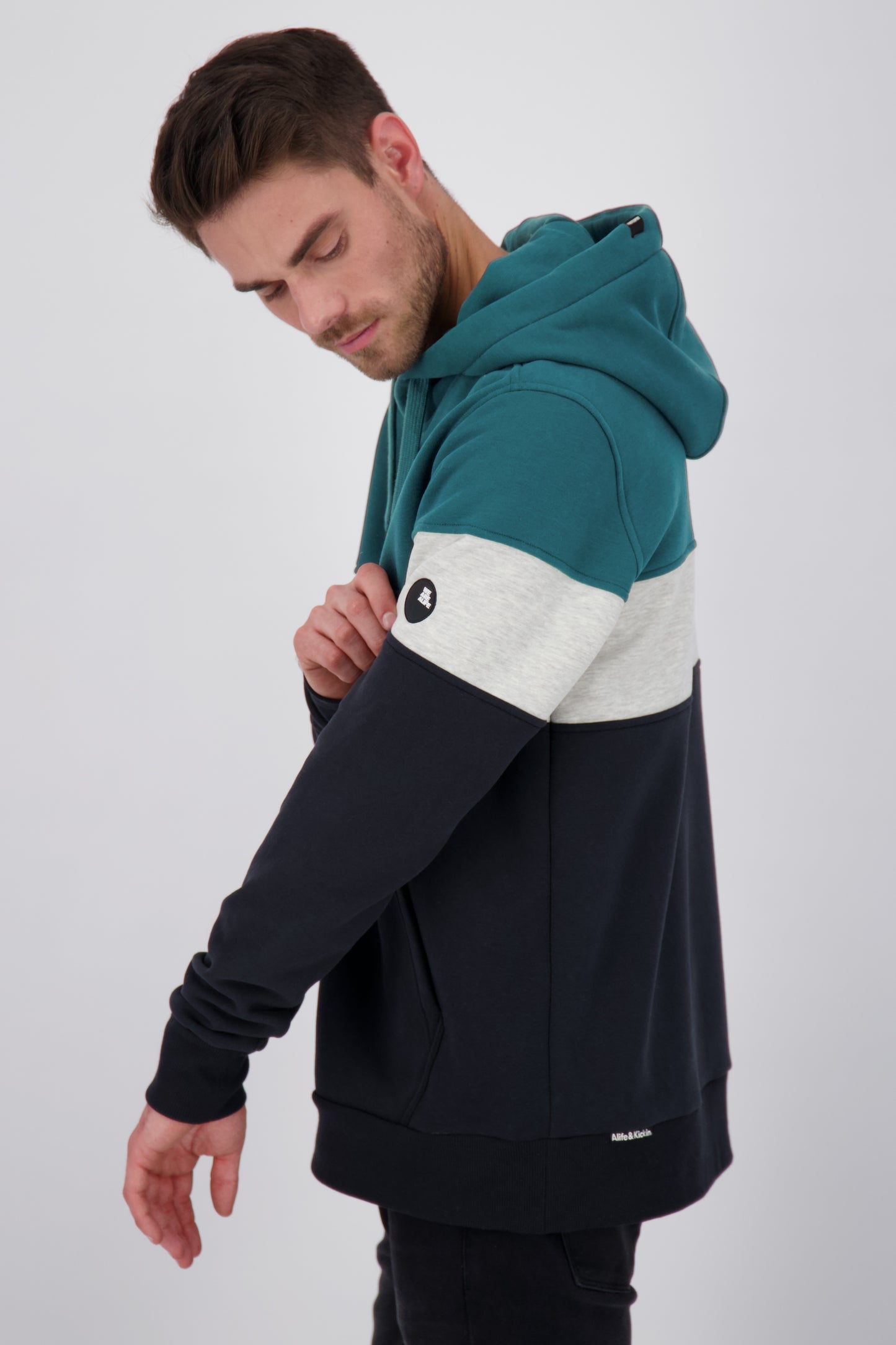 KingAK A Kapuzensweatshirt Herren: Entspannter und stylischer Look Dunkelgrün