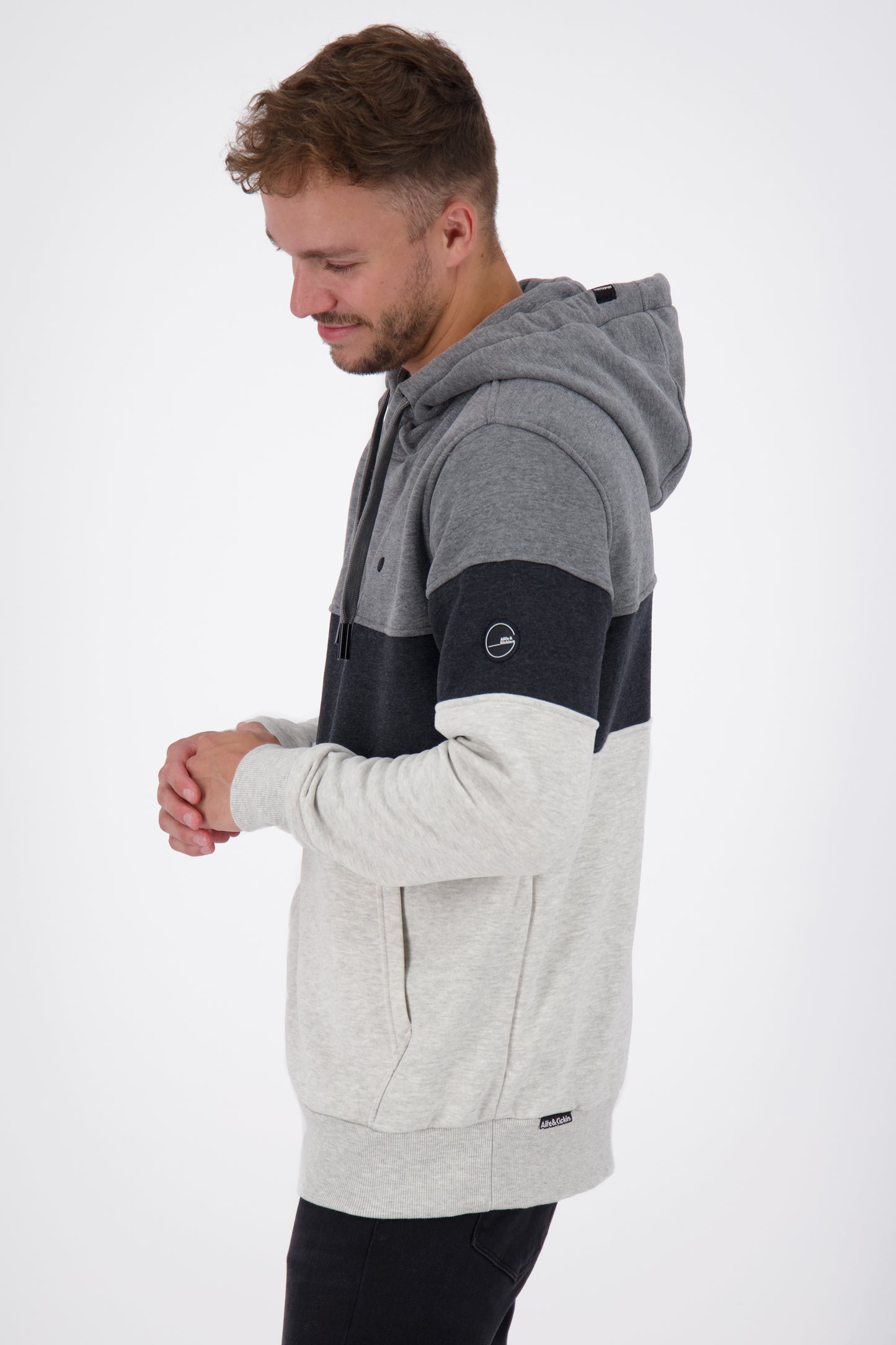 KingAK A Kapuzensweatshirt Herren: Entspannter und stylischer Look Grau
