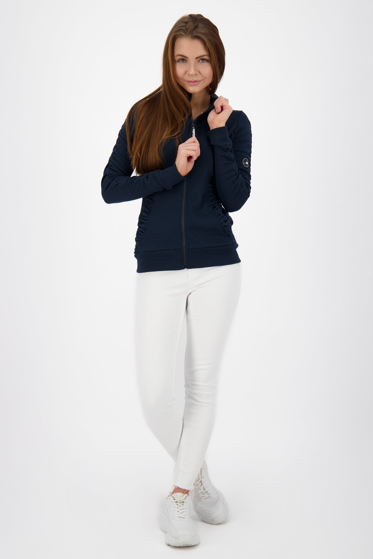 Bequeme Damen-Sweatjacke LuisaAK A Dunkelblau