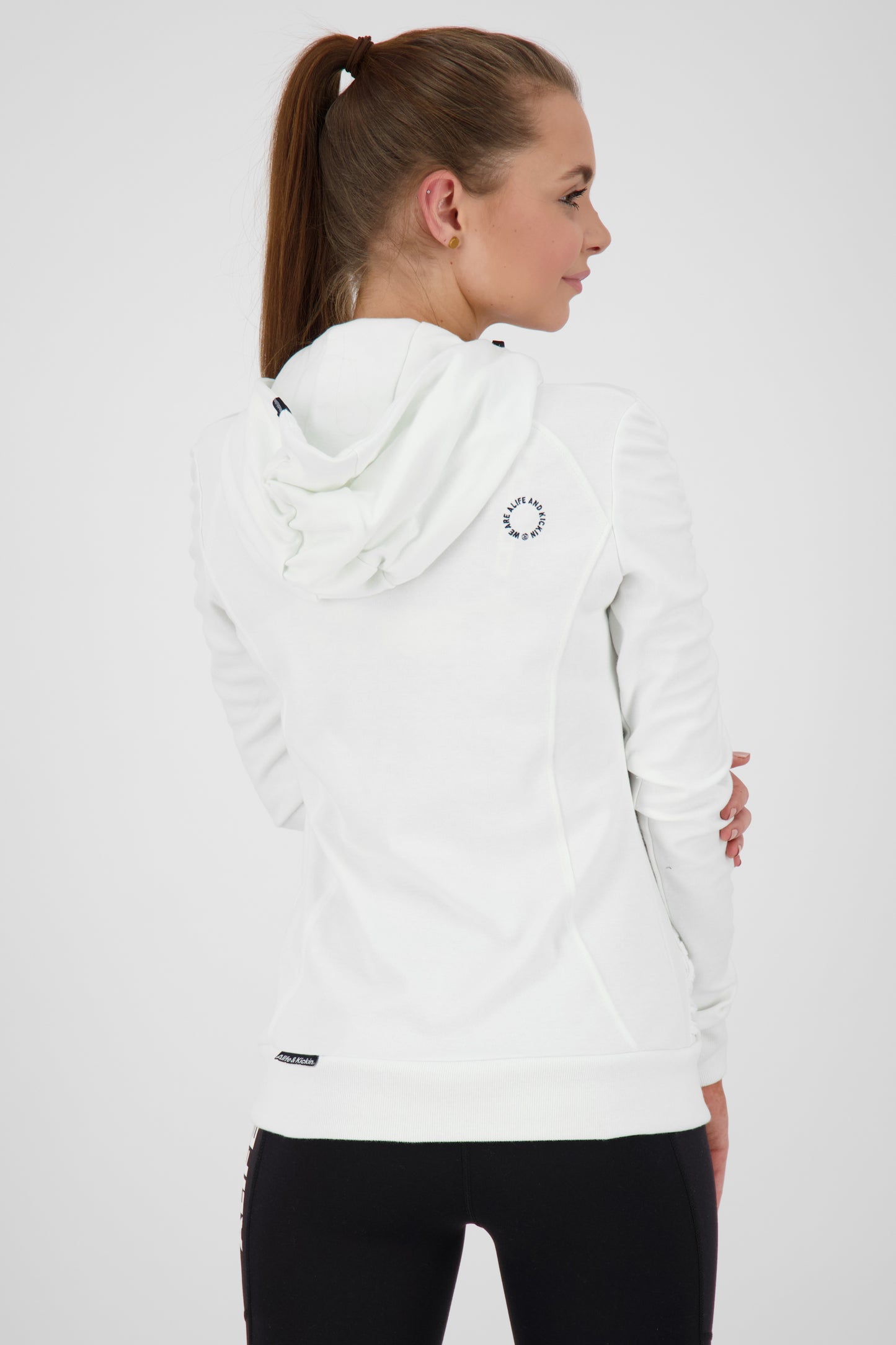 Bequeme Damen-Sweatjacke LuisaAK A Weiß