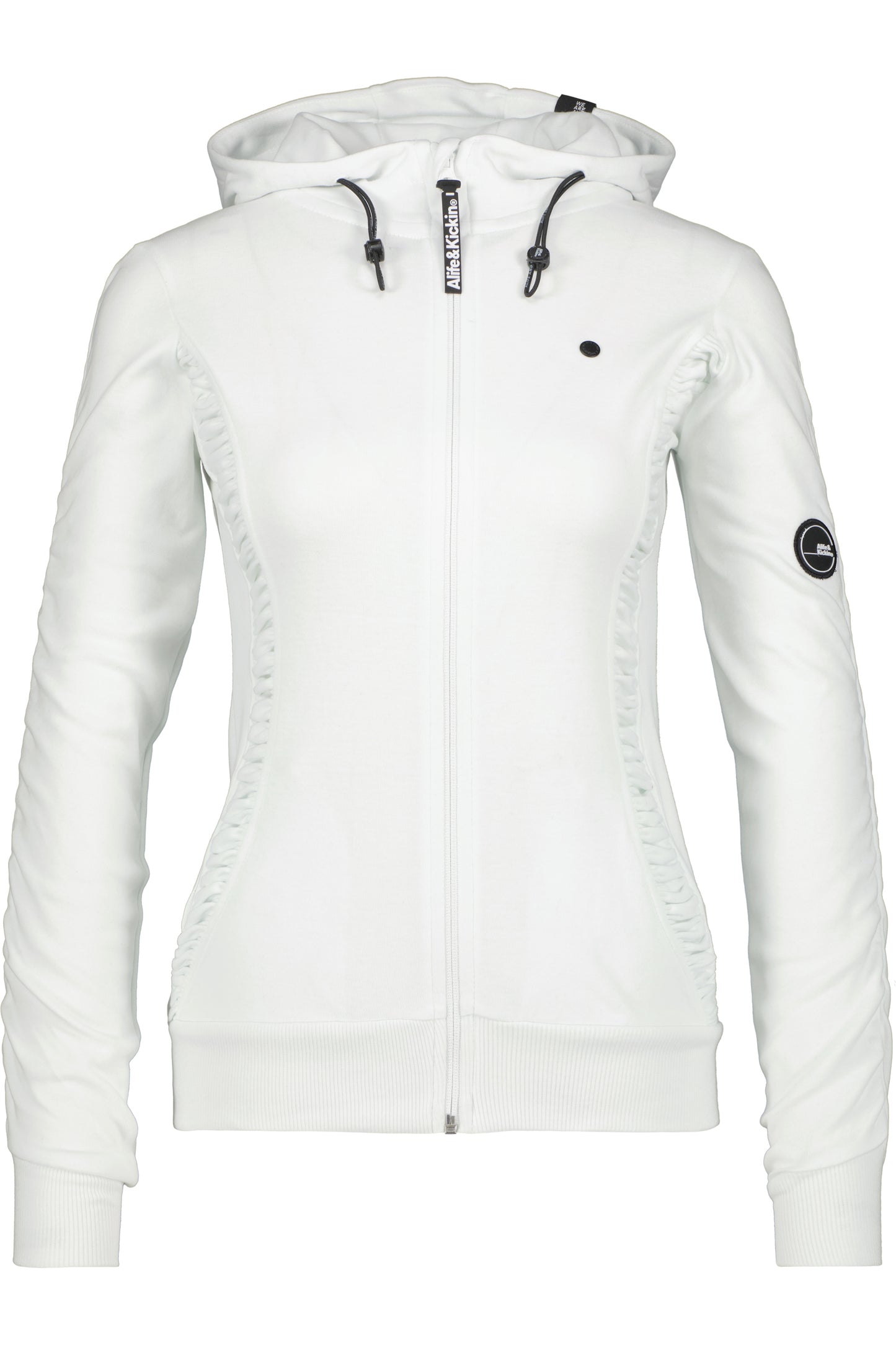 Bequeme Damen-Sweatjacke LuisaAK A Weiß
