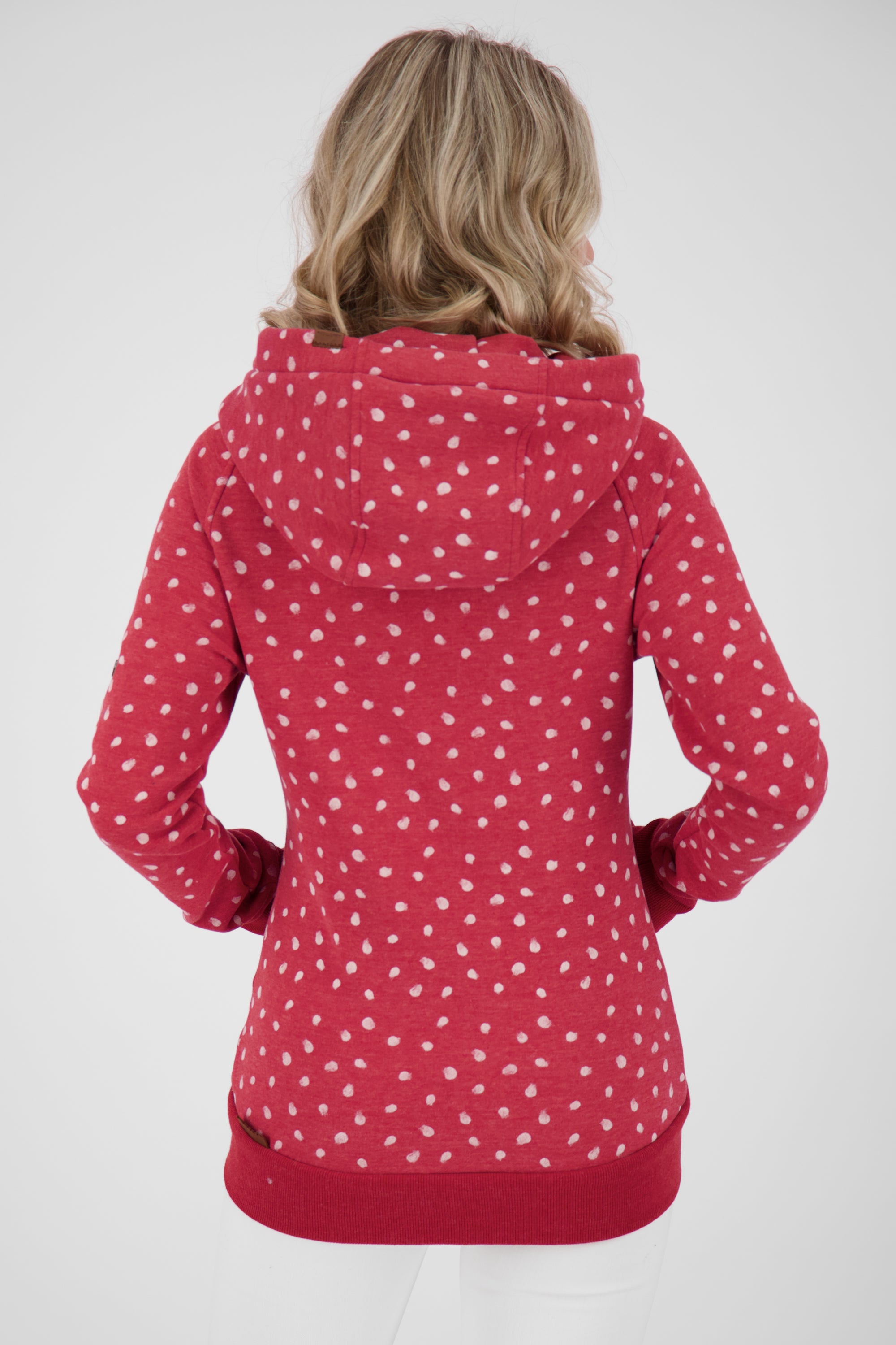 Damen Sweatjacke SnakecharmerAK: Vielseitiges Key Piece Dunkelrot