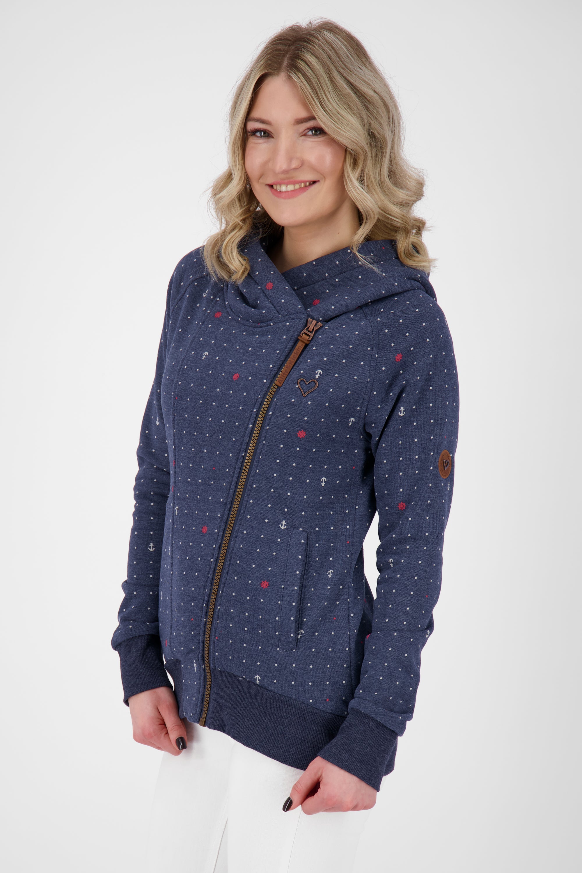 Damen Sweatjacke SnakecharmerAK: Vielseitiges Key Piece Dunkelblau