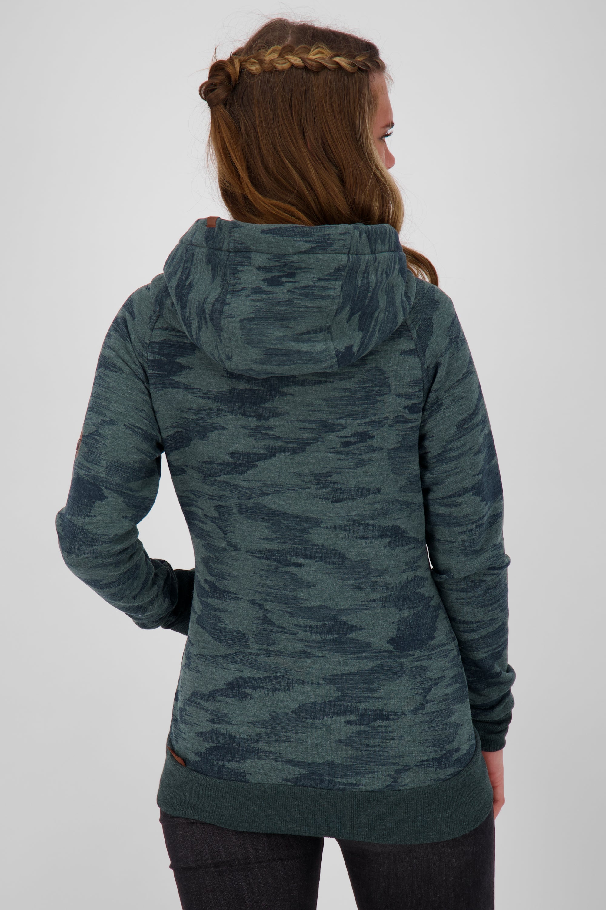 Damen Sweatjacke SnakecharmerAK: Vielseitiges Key Piece Dunkelgrün