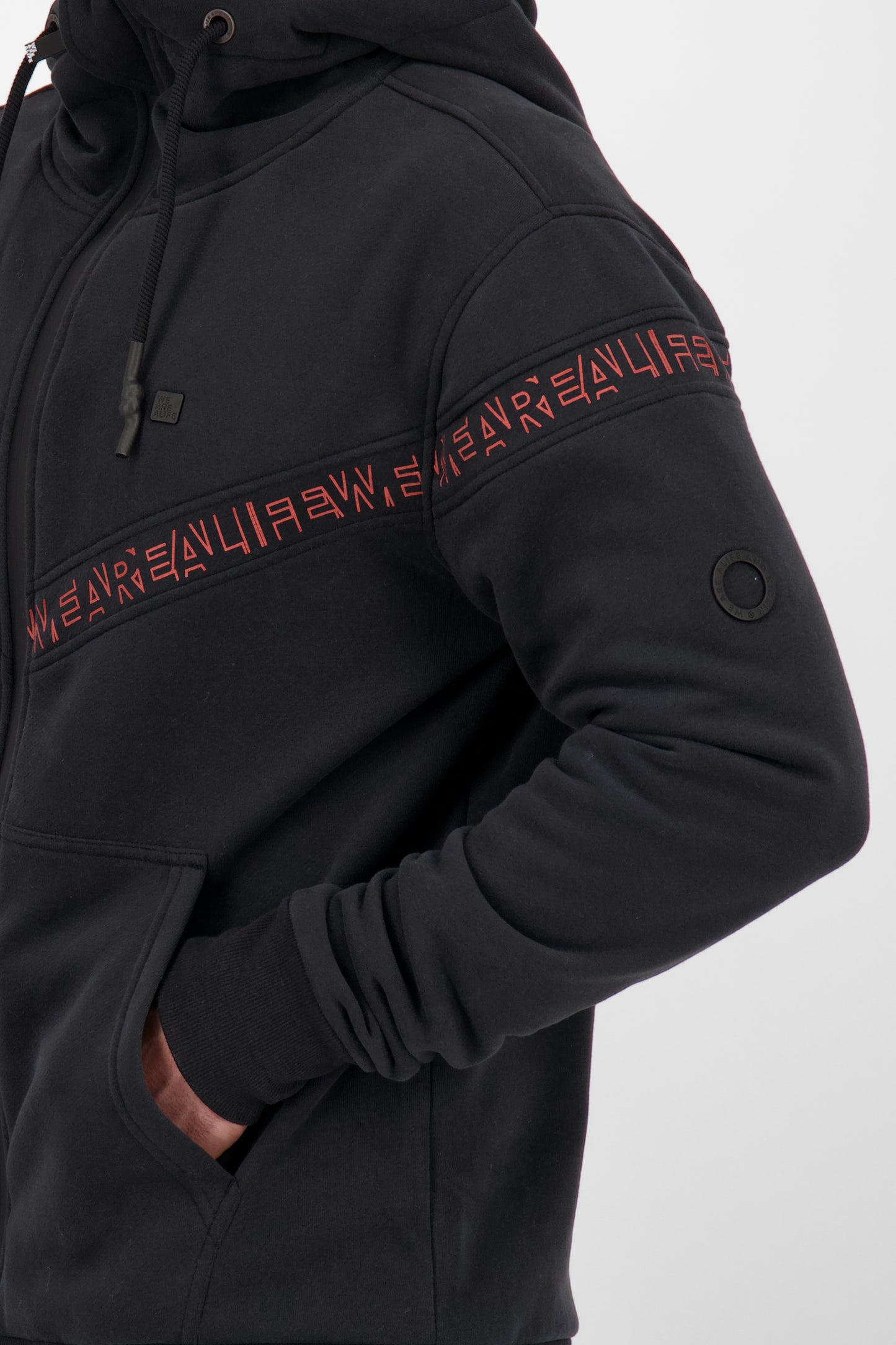 Trendige Sweatjacke JulianAK A für Herren Schwarz