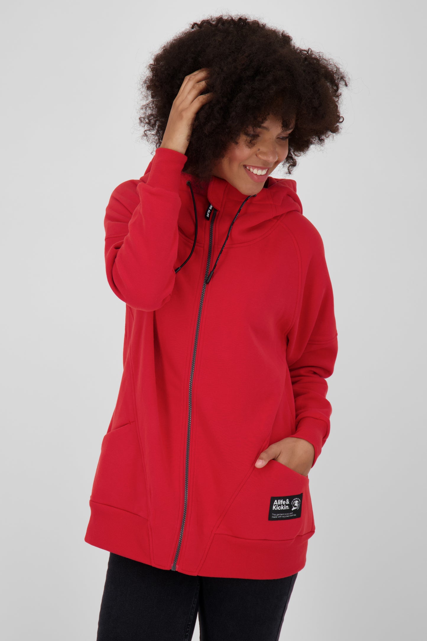 Sweatjacke MariaAK Damen mit Stil Rot