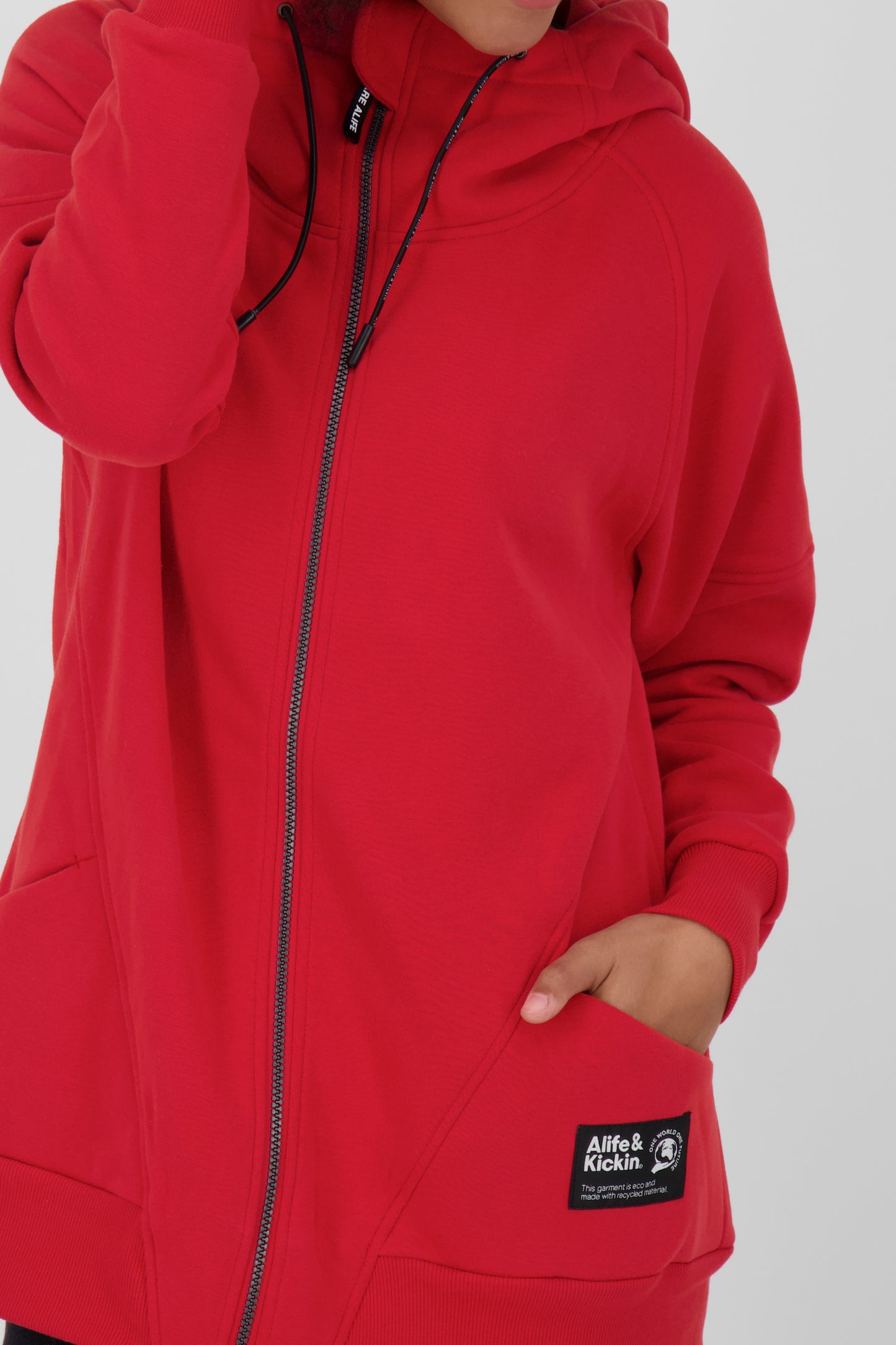 Sweatjacke MariaAK Damen mit Stil Rot